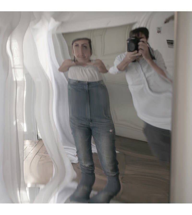 DISTORTING MIRROR PANEL | Wall-mounted mirror By VIDAME EDITIONS design ...