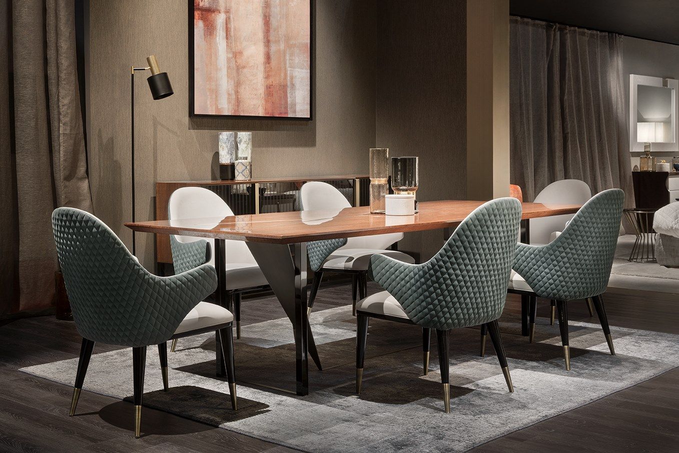 DIVA C/B by Capital Collection - Sedia imbottita in tessuto con braccioli - 7