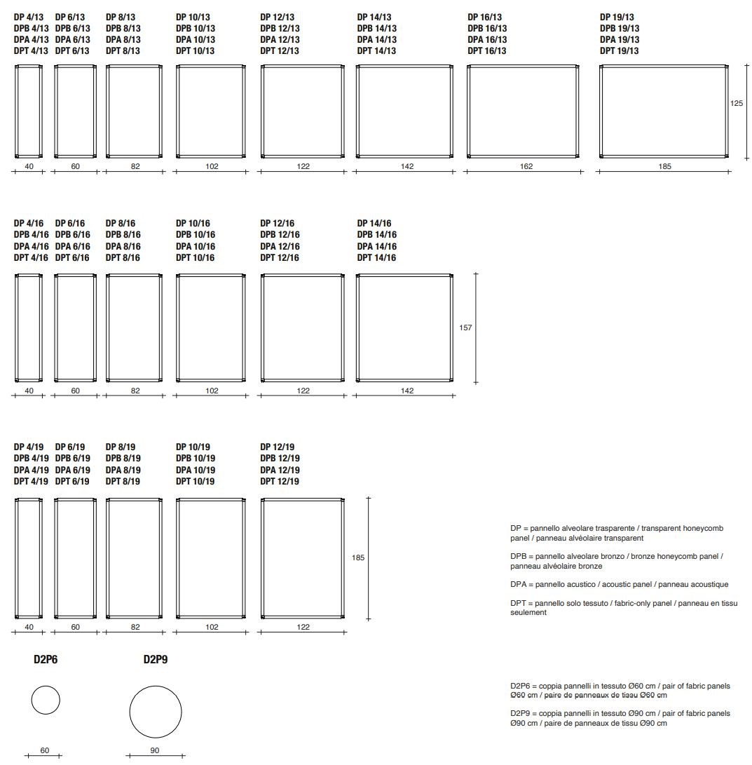 Dimensioni DIVIDER