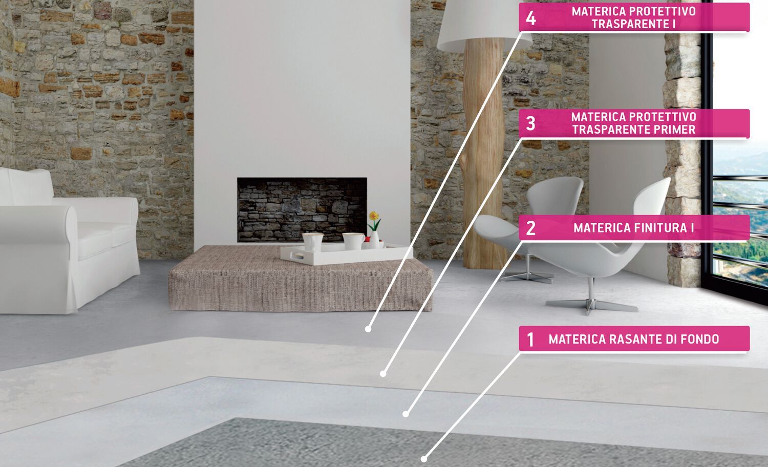 MATERICA INVIDIA by DRACO - Microrivestimento effetto nuvolato - 9