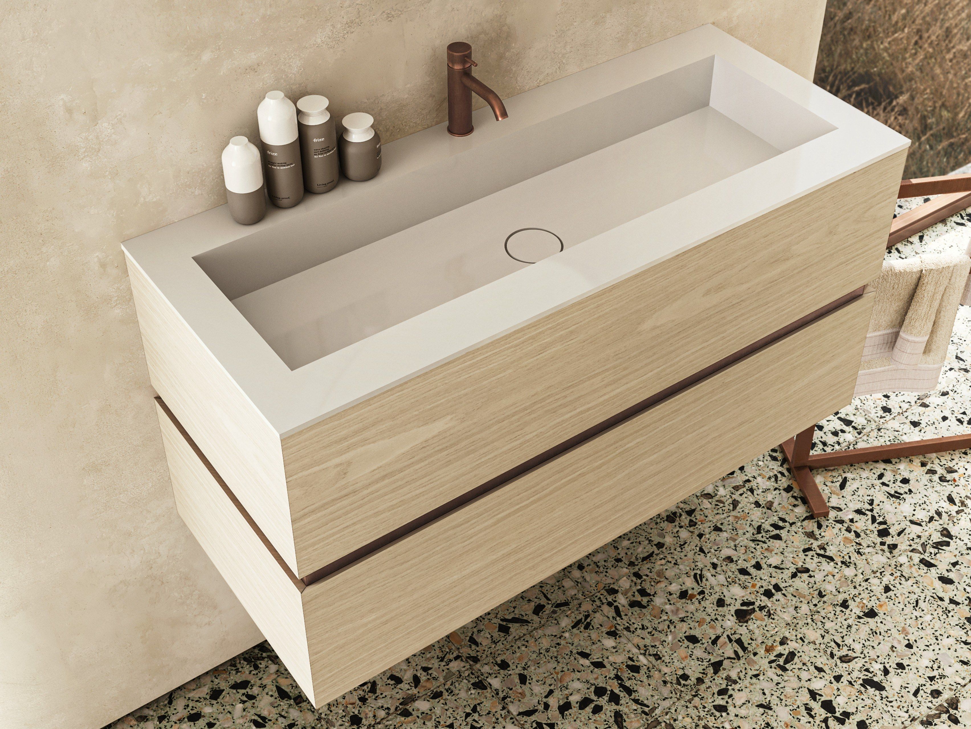 DRESSCODE by Moab - Mobile lavabo sospeso con cassetti con lavabo integrato - 2