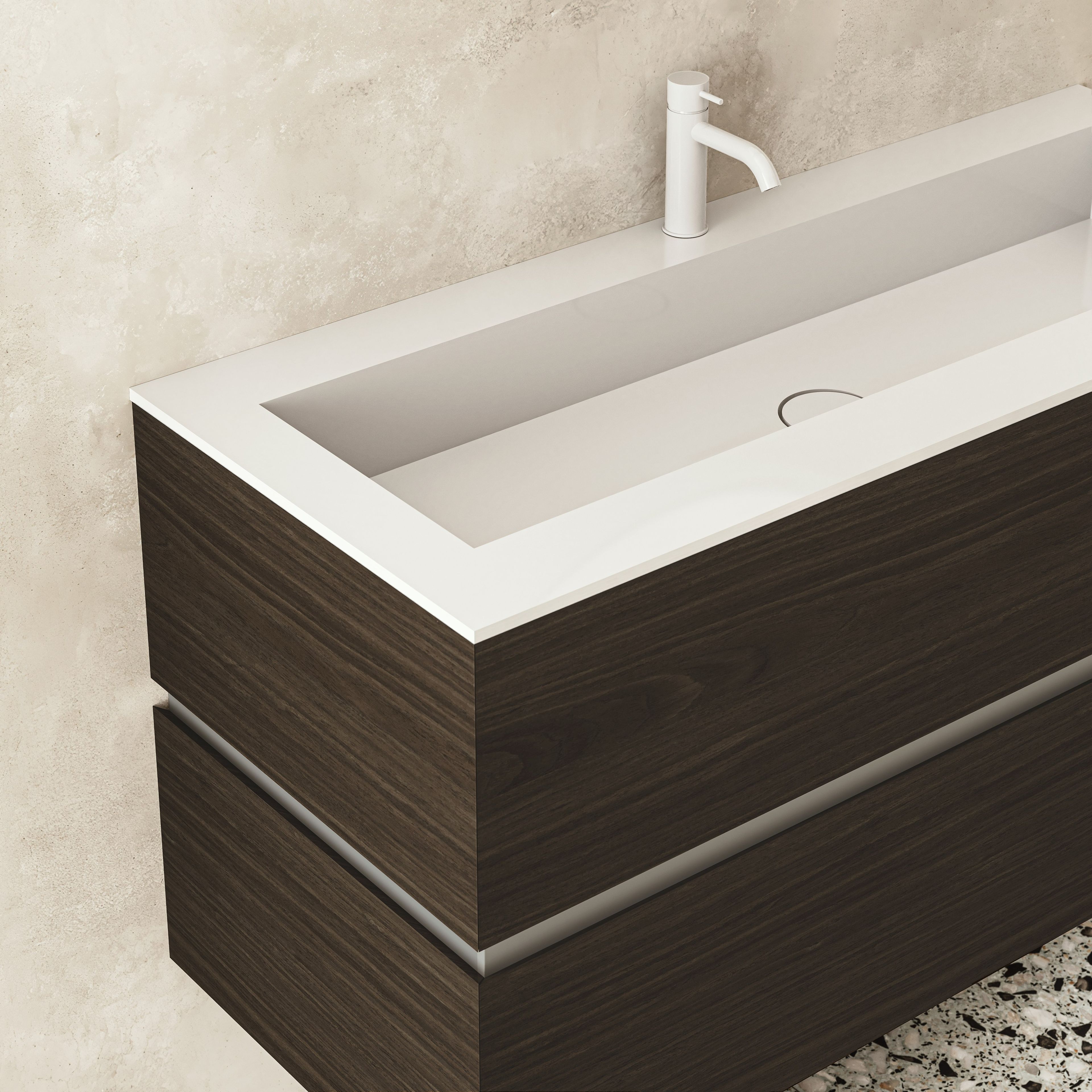 DRESSCODE by Moab - Mobile lavabo sospeso con cassetti con lavabo integrato - 6