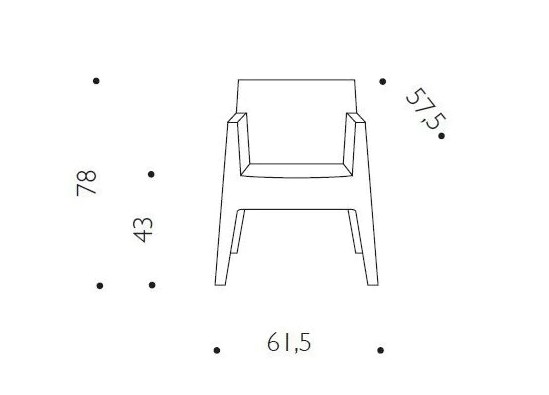 DRIADE - TOY BLACK Garden chair By In Stock | design Philippe Starck
