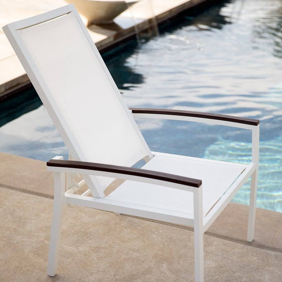 DUO Recliner deck chair with armrests By JANUS et Cie | design Janice ...