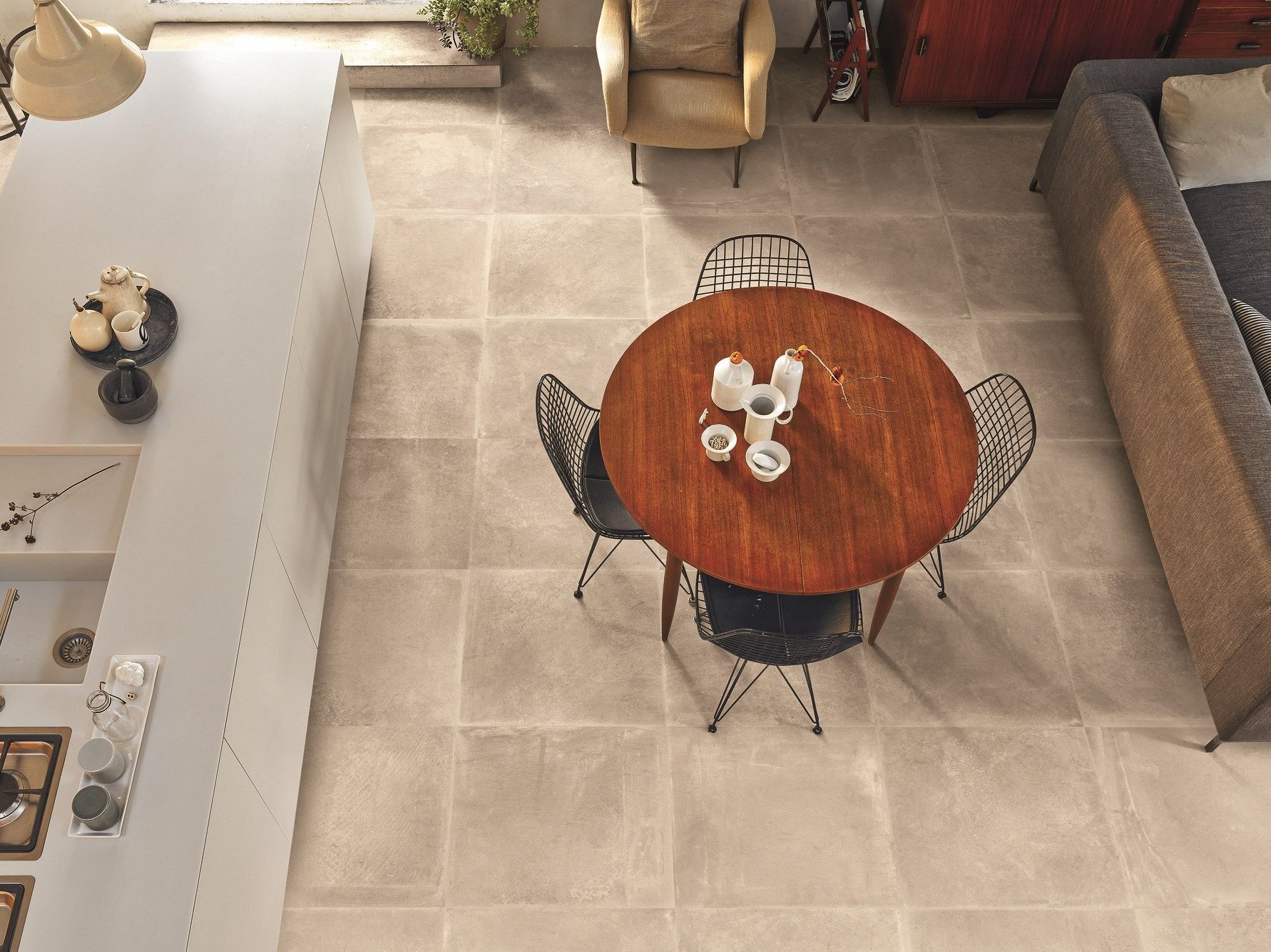 Porcelain stoneware wall/floor tiles with stone effect DUST SAND Dust