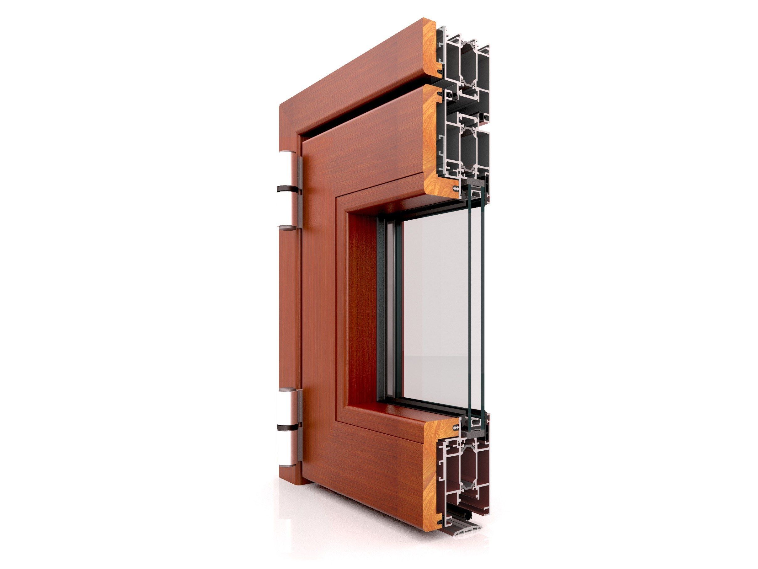 DW 860 by Twin Systems - Profilati per porte a battente in alluminio-legno