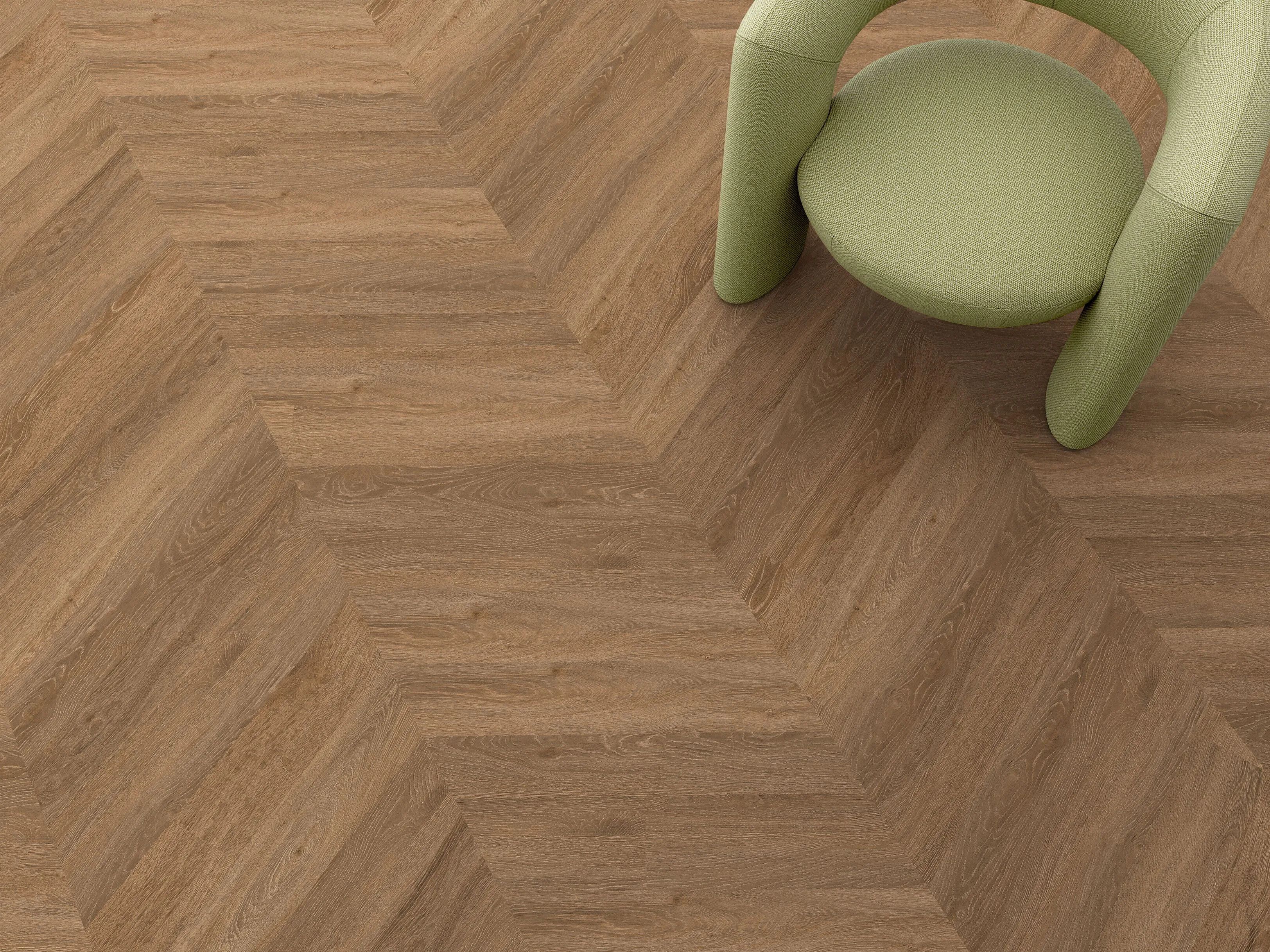 CLAP!3D by Déco - Pavimento sintetico effetto parquet a spina di pesce ungherese 