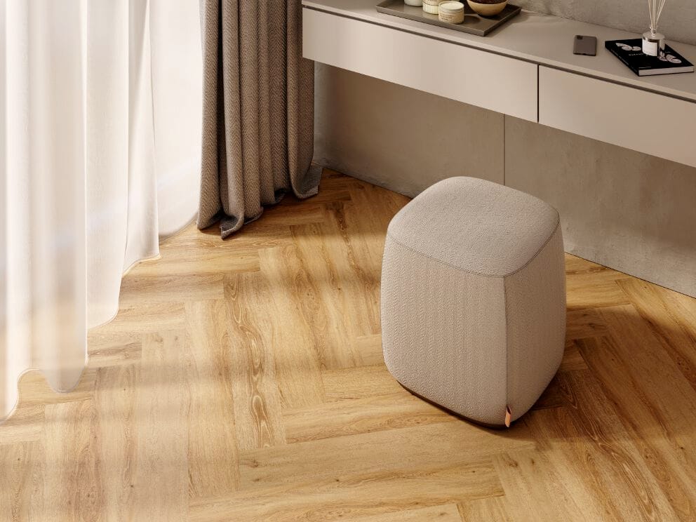 CLAP!3D by Déco - Pavimento sintetico effetto parquet a spina di pesce italiana  - 3