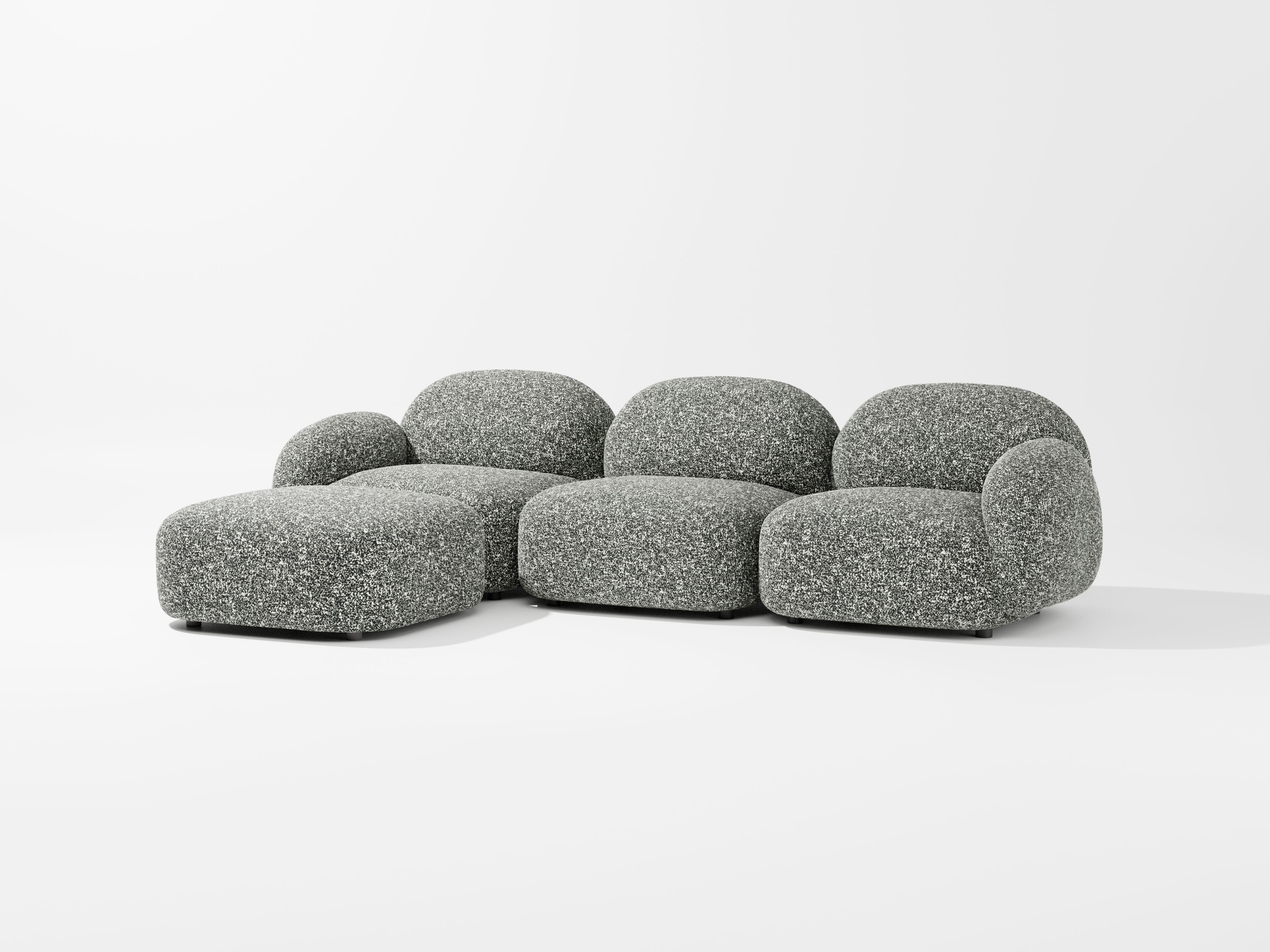 SUNDAE MODULAR - 3 SEATER + OTTOMAN Sofa By DESIGN BY THEM | design ...