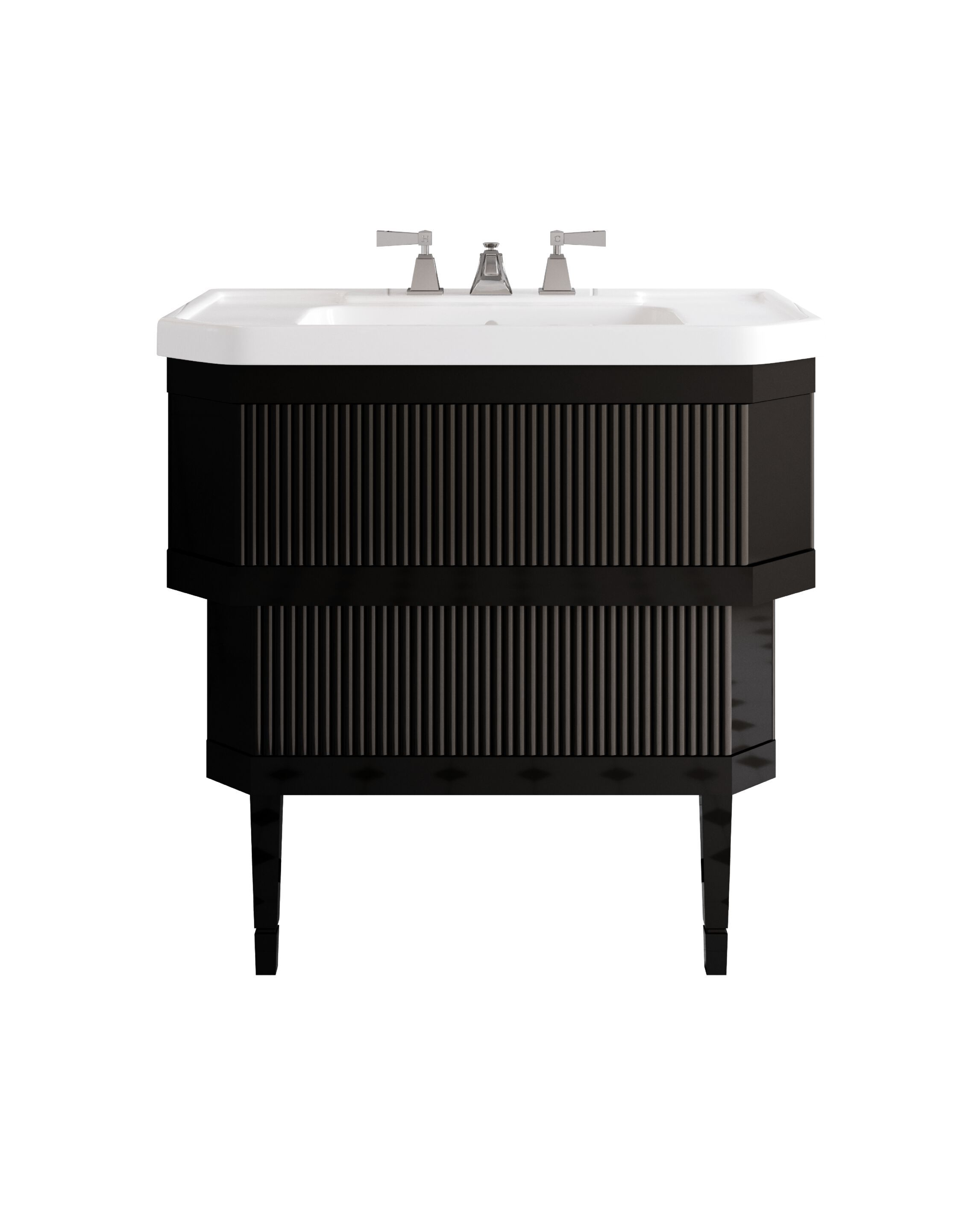 METROPOLITAN CERAMIC by Devon&Devon - Mobile lavabo da terra singolo - 4