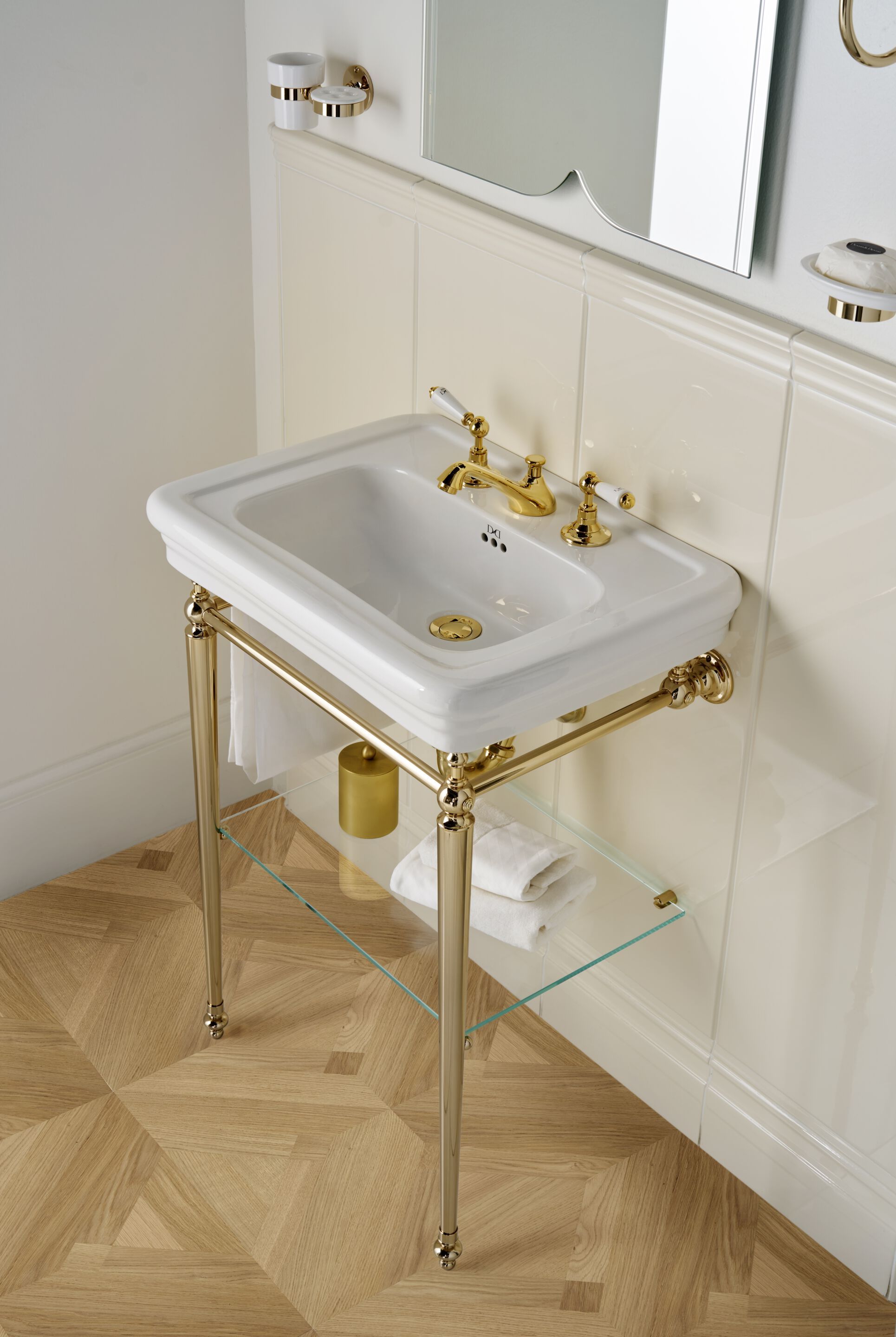 ETOILE MEDIUM by Devon&Devon - Consolle lavabo singolo in ottone - 3