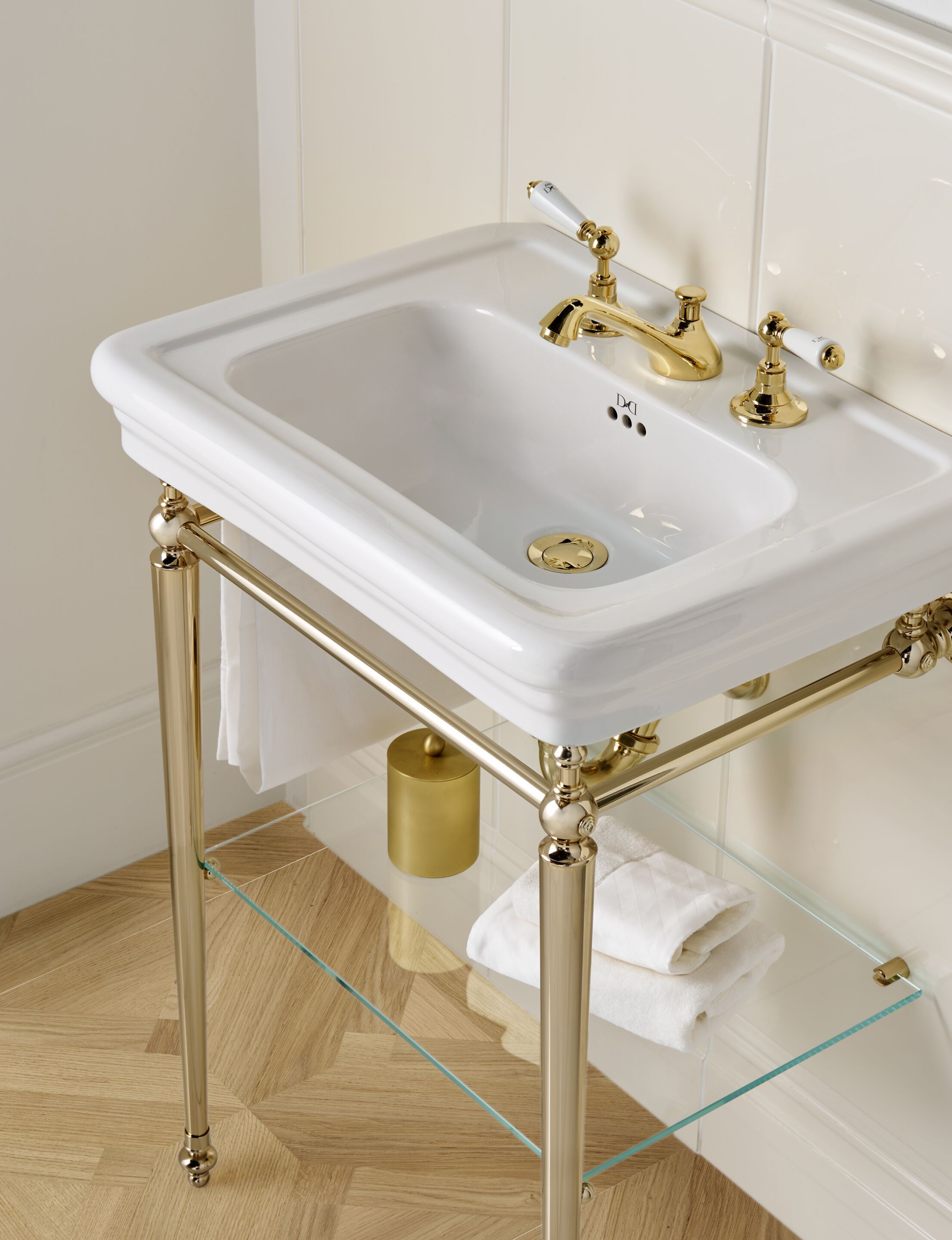 ETOILE MEDIUM by Devon&Devon - Consolle lavabo singolo in ottone - 2