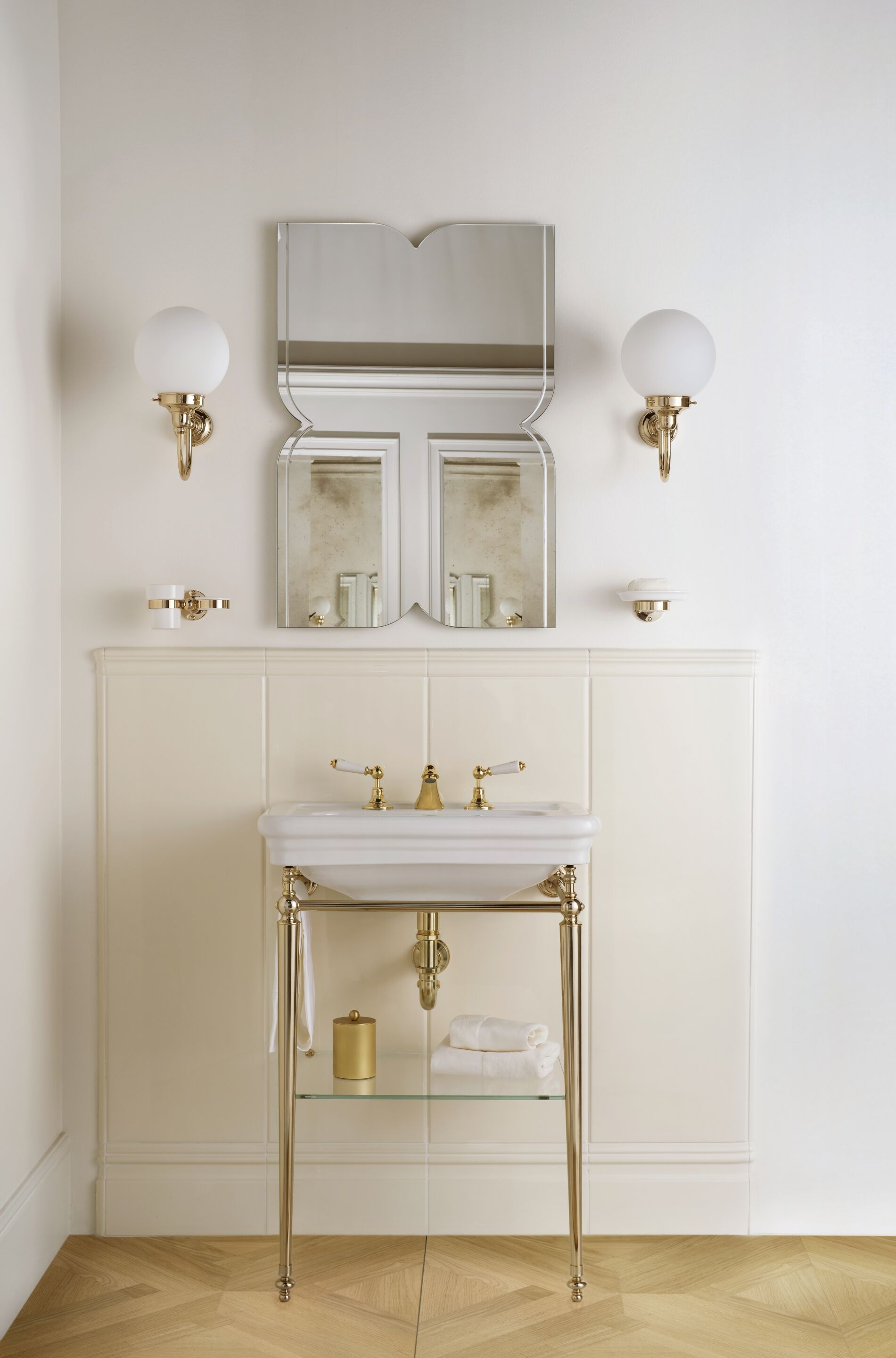 ETOILE MEDIUM by Devon&Devon - Consolle lavabo singolo in ottone - 4