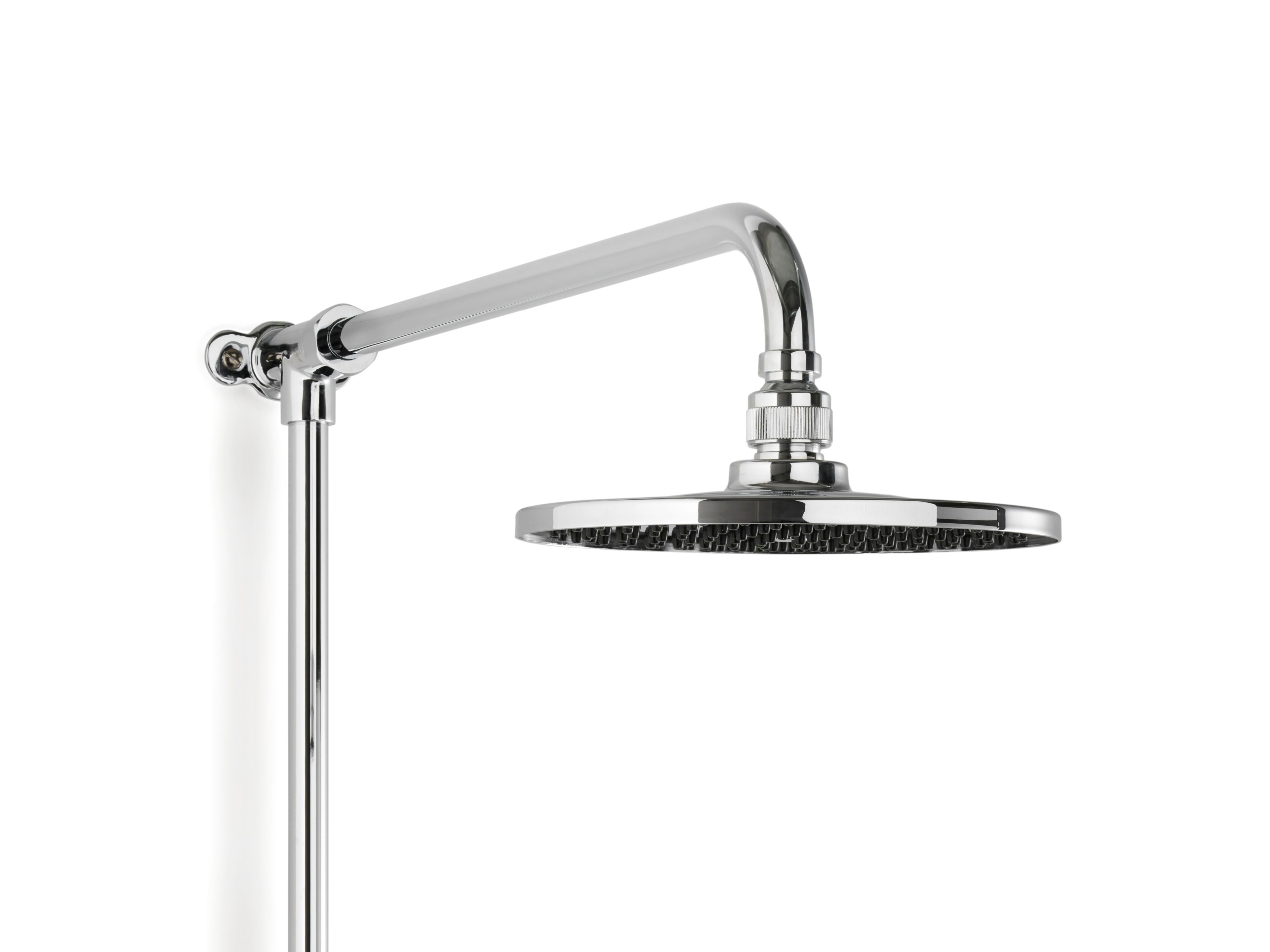 SIGNATURE by Devon&Devon - Soffione doccia rotondo con sistema anticalcare con tubo esterno