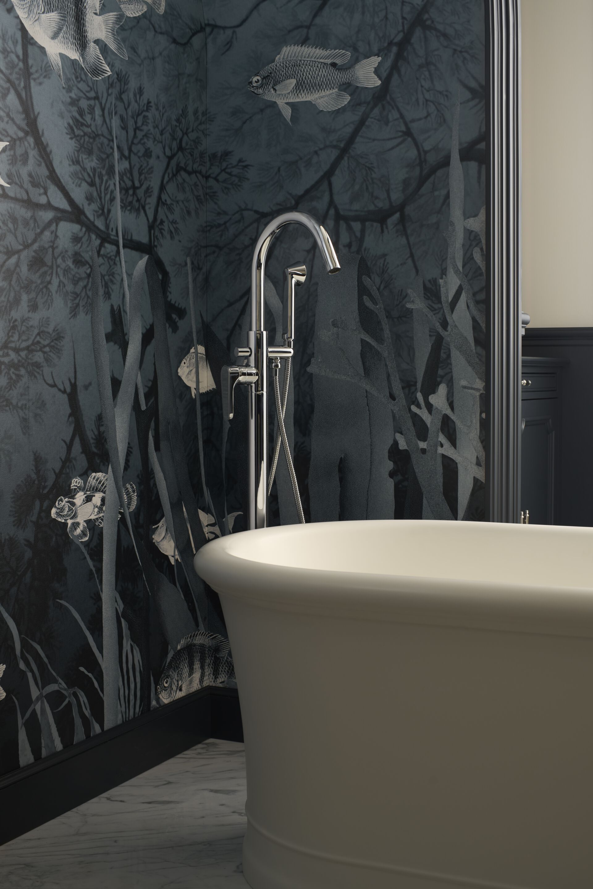 TWENTIES by Devon&Devon - Miscelatore per vasca in ottone con doccetta - 5