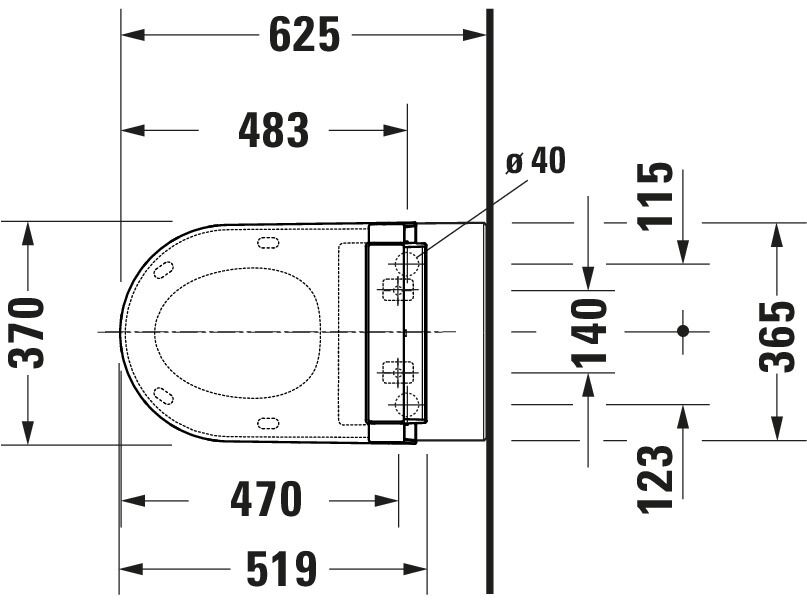 DARLING NEW 254459 Toilet By Duravit