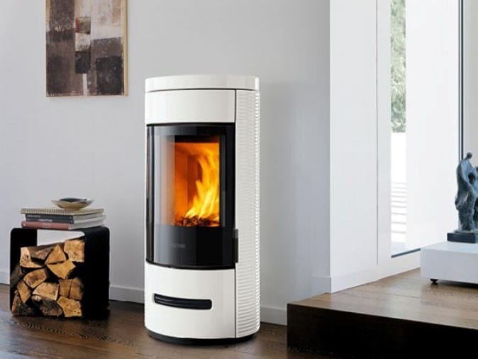 E929 D | Stufa by Piazzetta - Stufa a legna centrale per riscaldamento aria classe A+