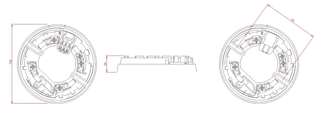 EB0010/EB0020 Detector base By INIM