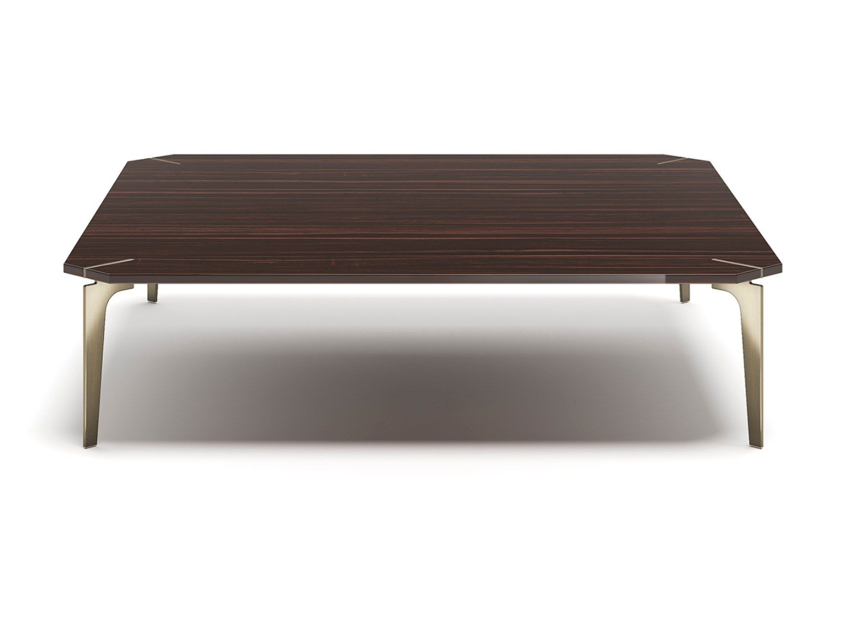 ECLECTIC Q by Capital Collection - Tavolino basso quadrato in acciaio e legno - 2