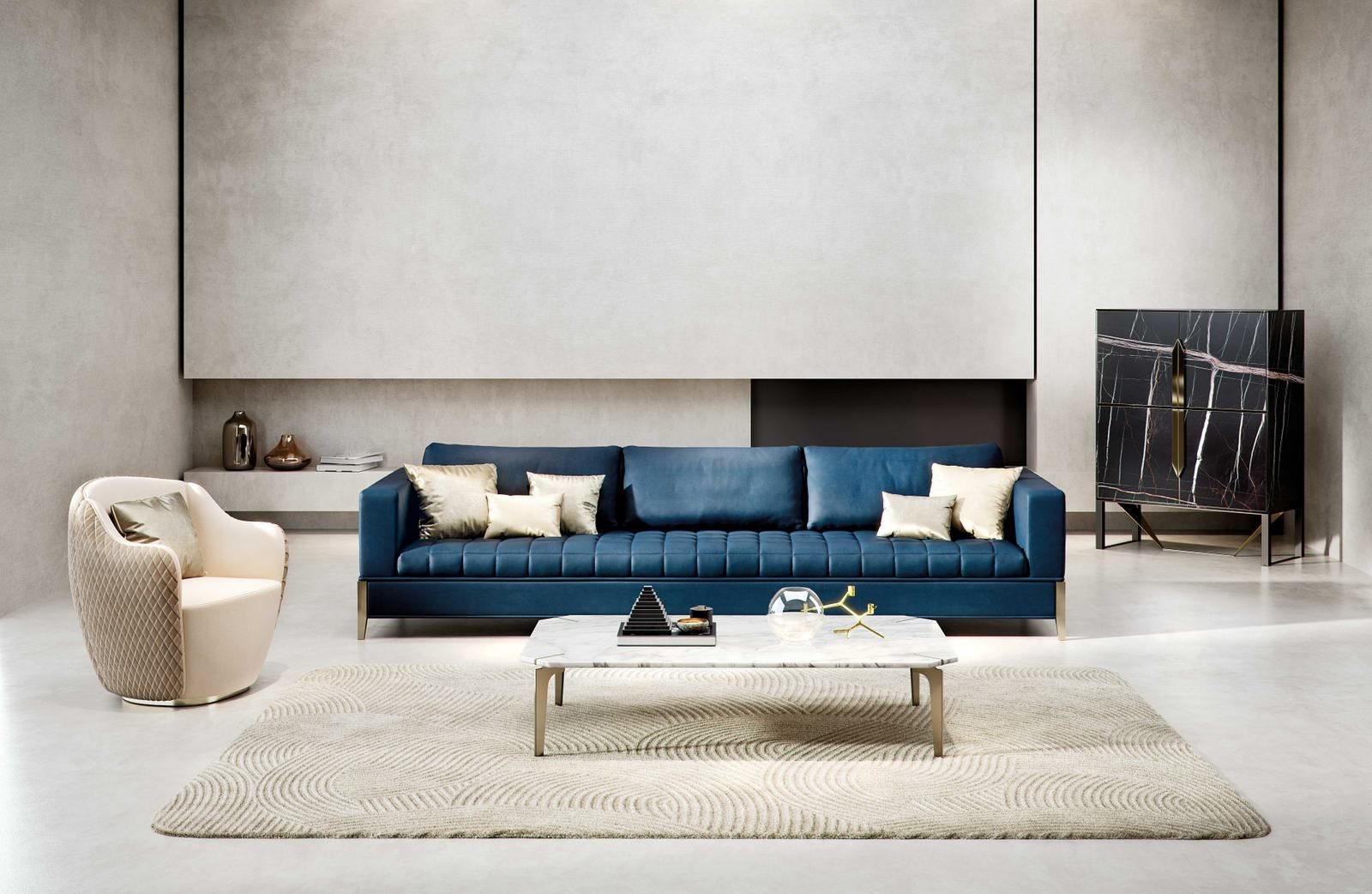 ECLECTIC R by Capital Collection - Tavolino basso rettangolare in marmo - 5
