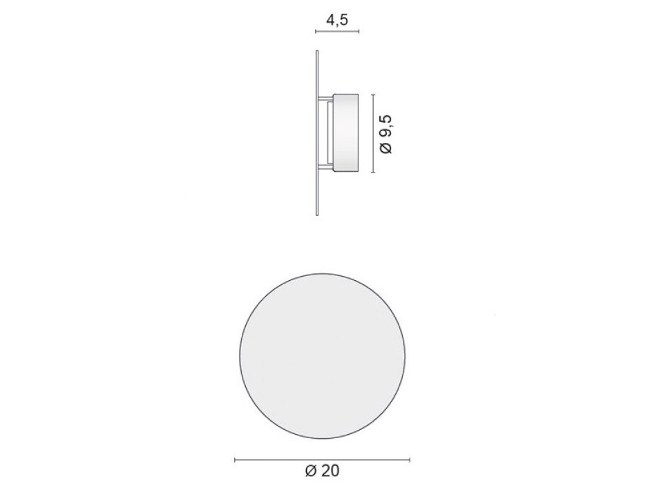 ECLIPSE PLUS wall light LED By EGOLUCE