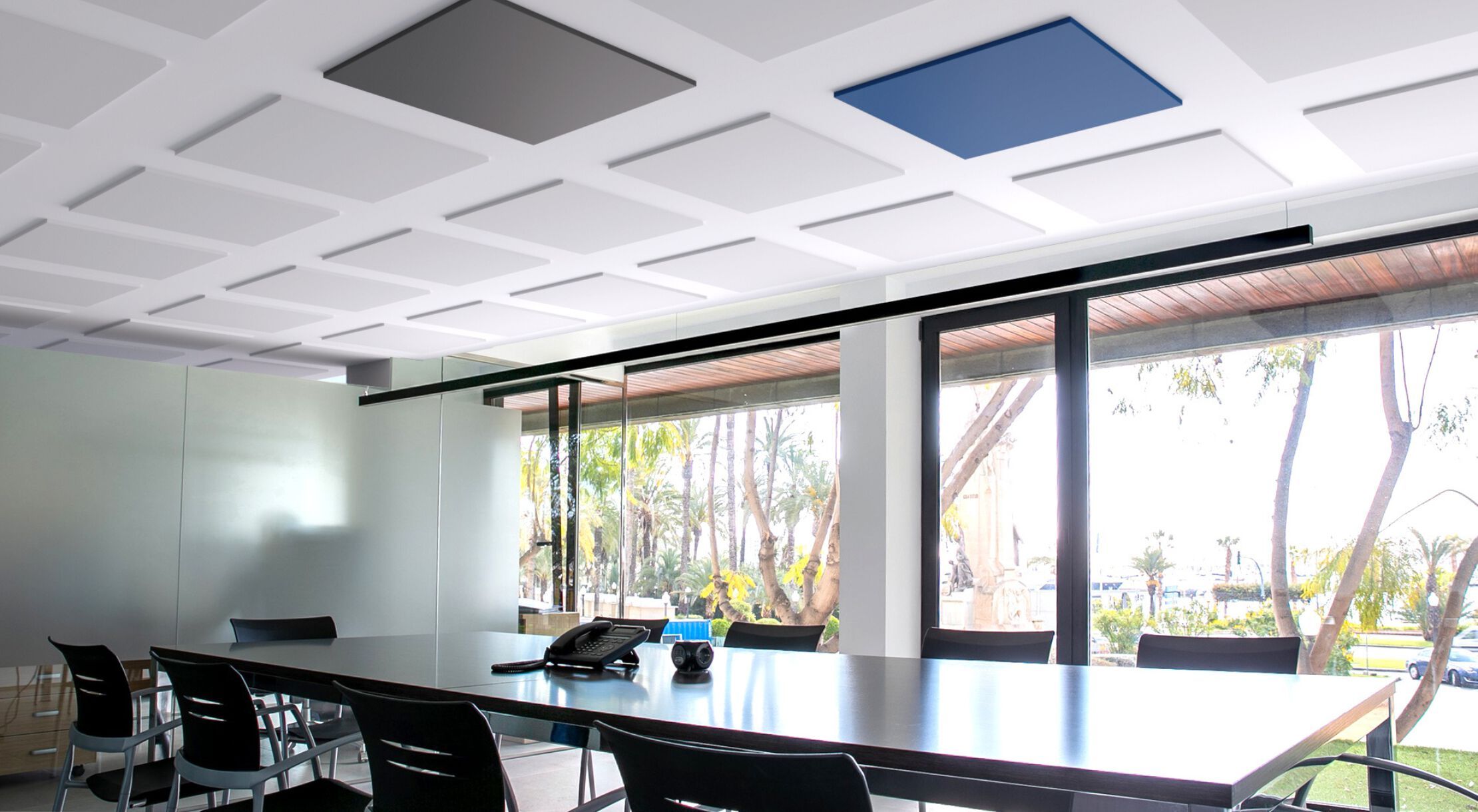 SQUARE by ECOcero - Pannelli per controsoffitto acustico in fibra di poliestere - 4