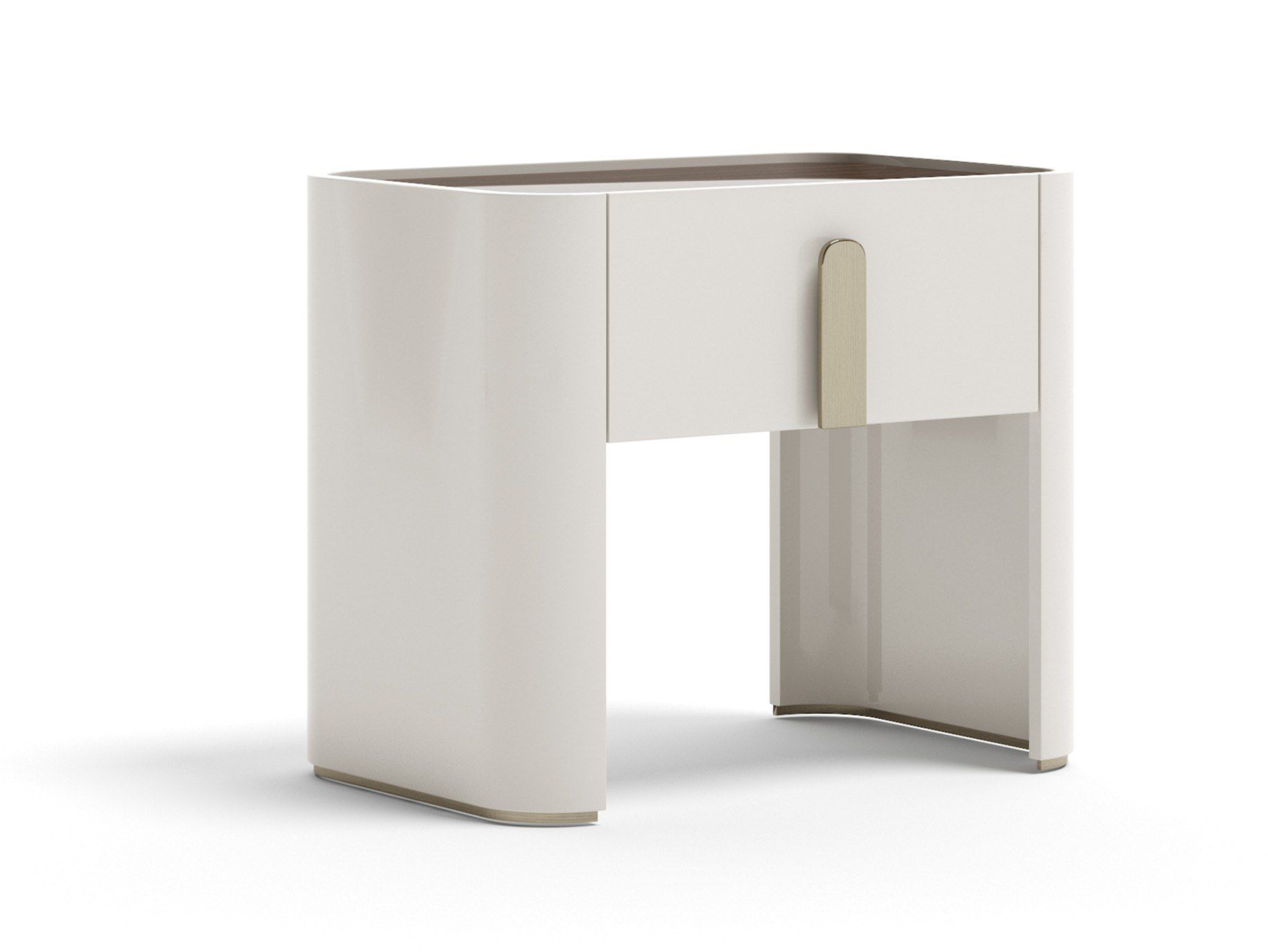 EDEN XL by Capital Collection - Comodino rettangolare in legno con cassetti
