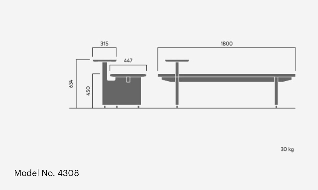 Edo Bench EDO | Bench Wooden bench with back By VESTRE