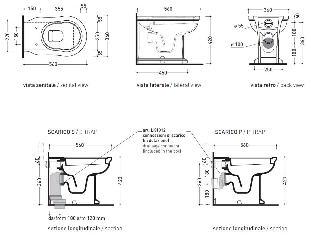 EFI Floor mounted toilet By CERAMICA FLAMINIA