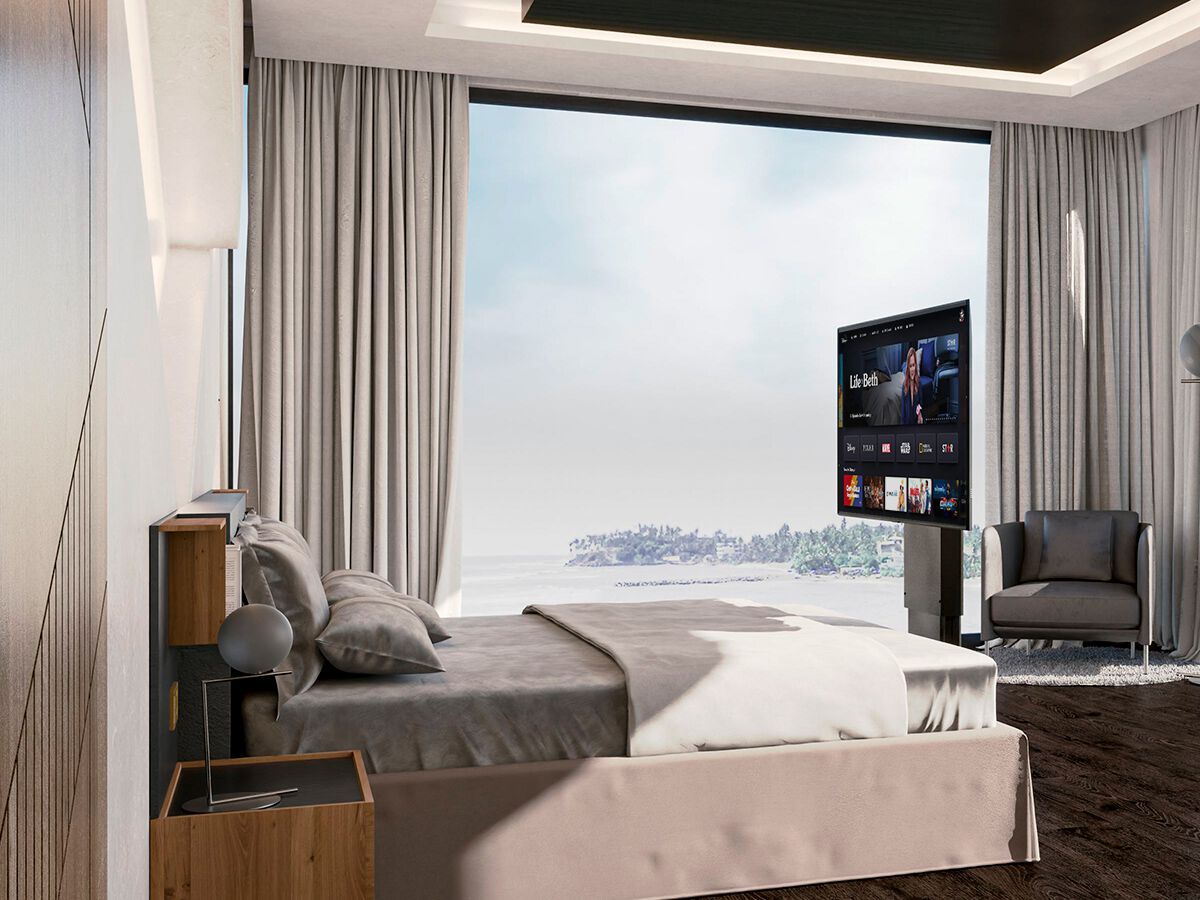 REVÉLO Under Bed Lift TV Stand By EKINEX