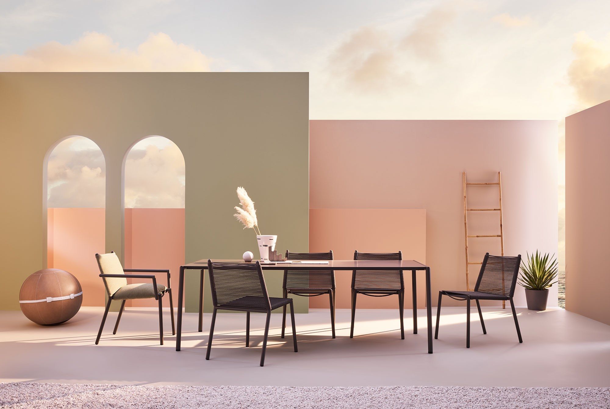 ELEVEN Nautical rope chair Eleven Collection By Terraforma design