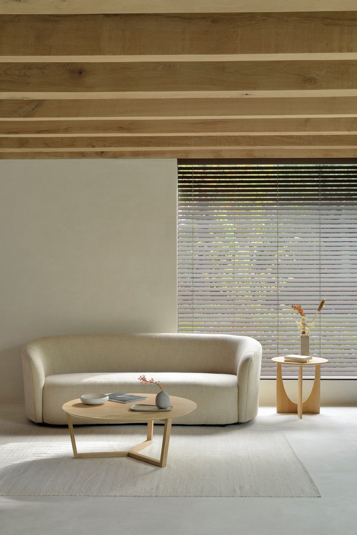 ELLIPSE 3 seater fabric sofa By Ethnicraft design Jacques Deneef