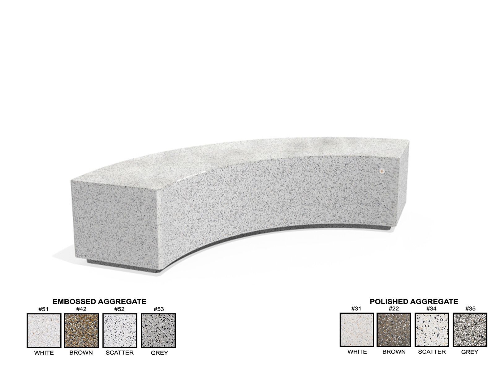 268-W by ENCHO ENCHEV - ETE - Panchina curva modulare in calcestruzzo - 2