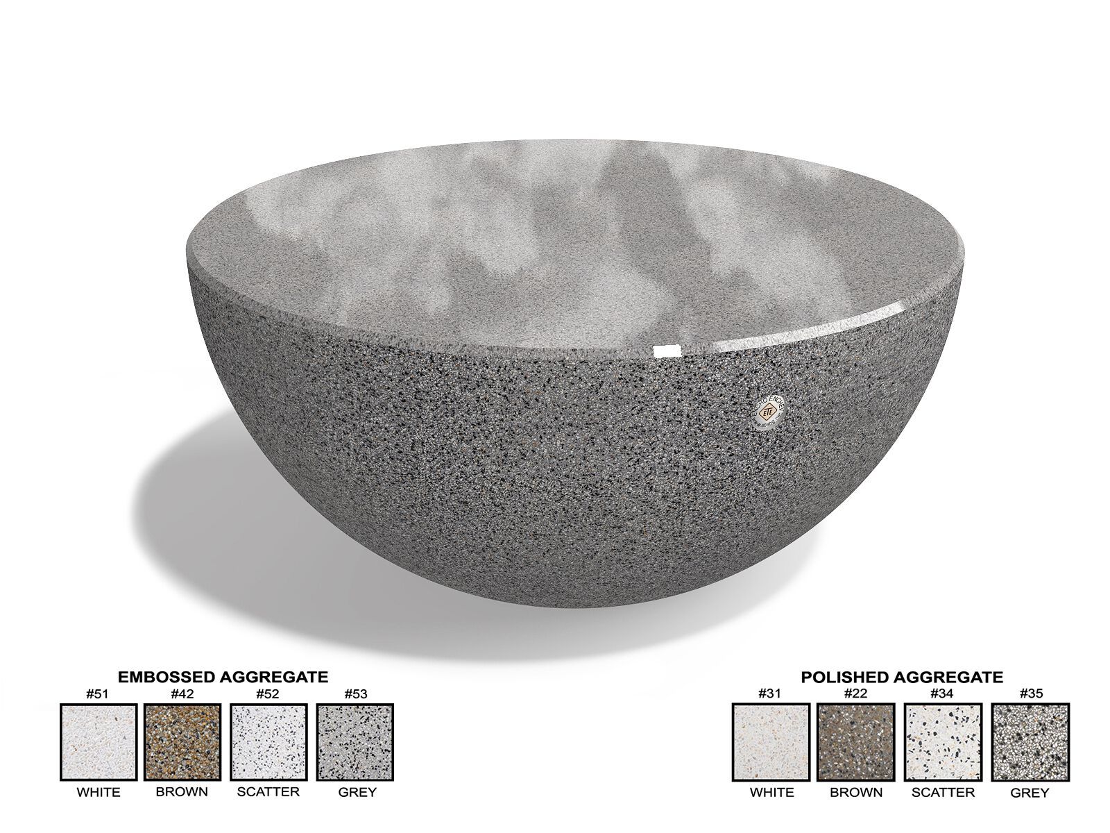 366 by ENCHO ENCHEV - ETE - Tavolo per spazi pubblici rotondo in calcestruzzo - 2