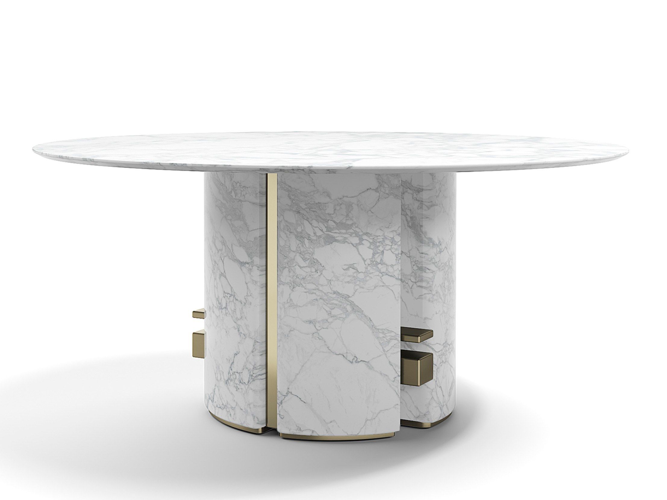 ERCOLE by Capital Collection - Tavolo da pranzo rotondo in marmo - 2