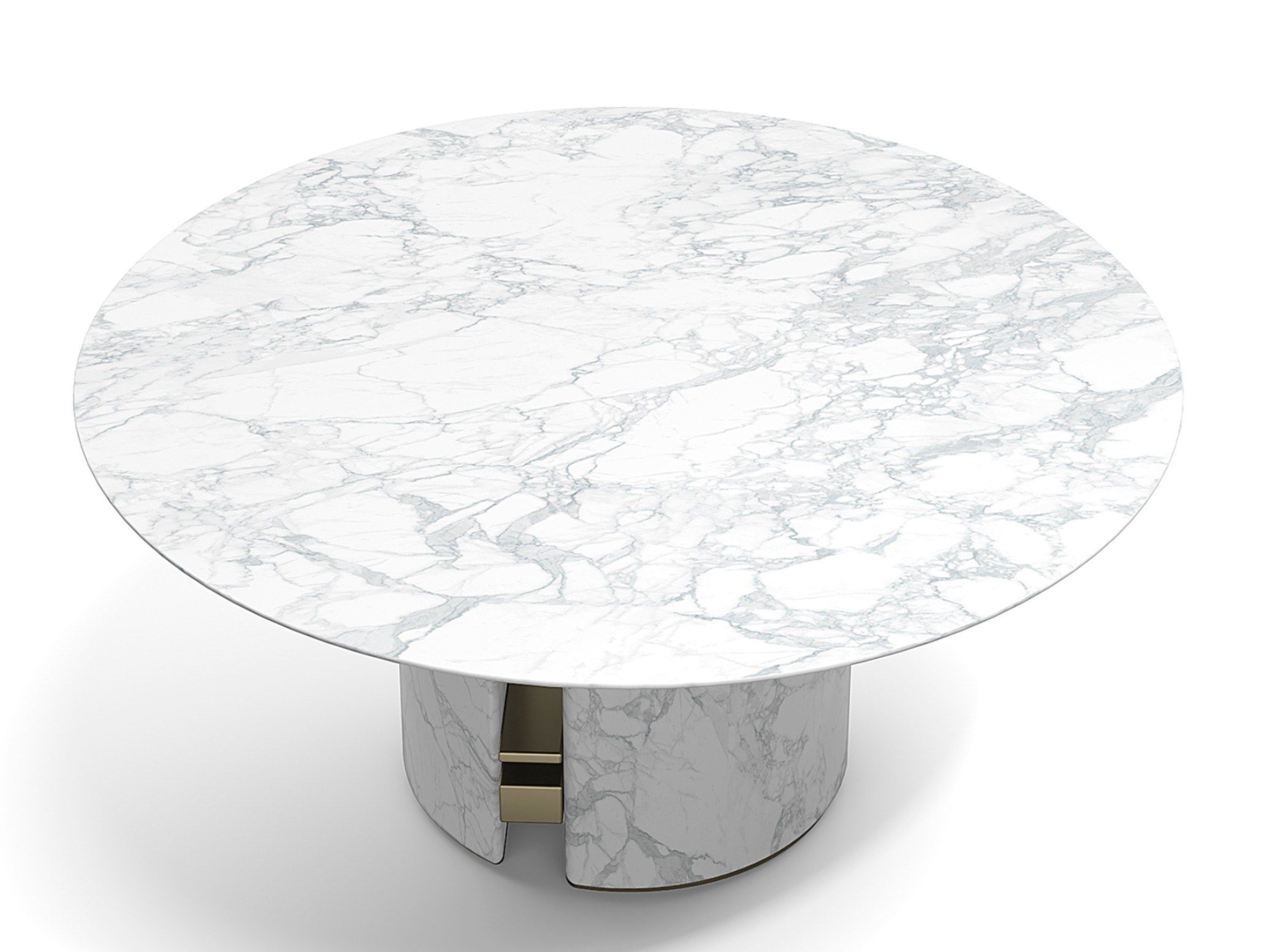 ERCOLE by Capital Collection - Tavolo da pranzo rotondo in marmo - 3