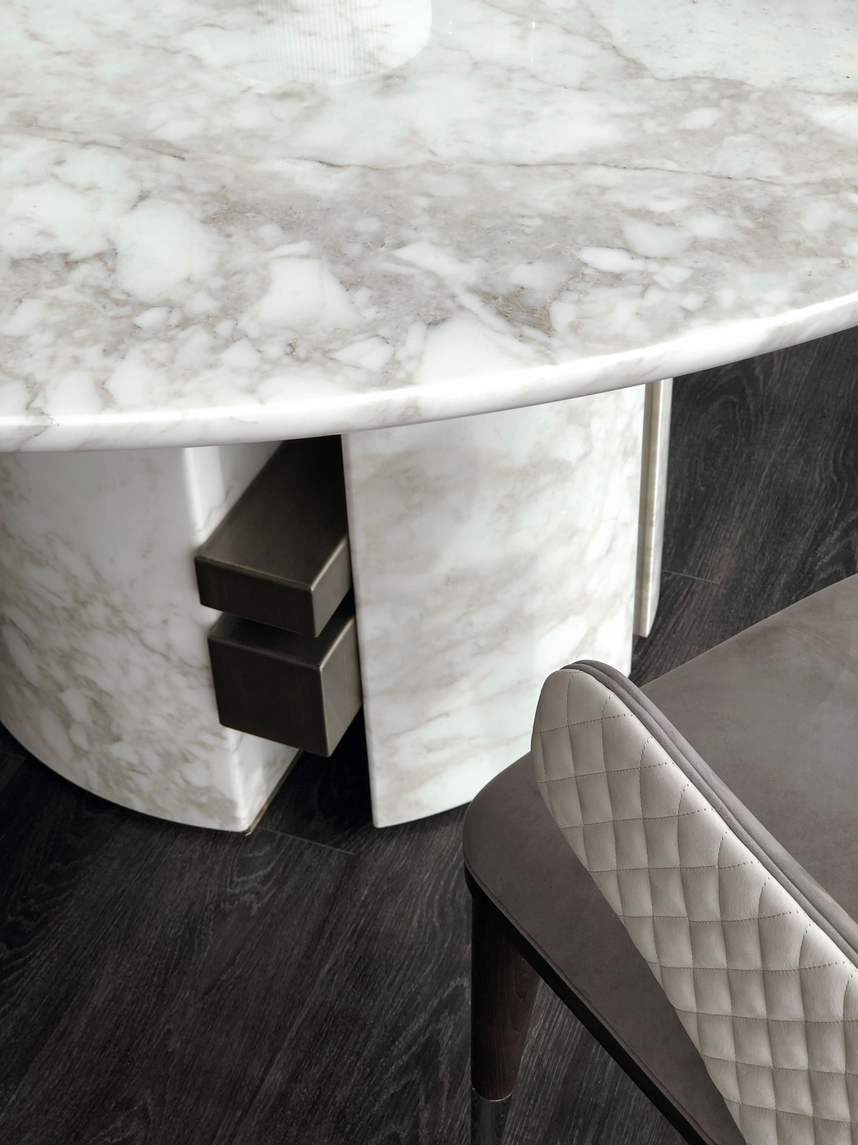 ERCOLE by Capital Collection - Tavolo da pranzo rotondo in marmo - 8