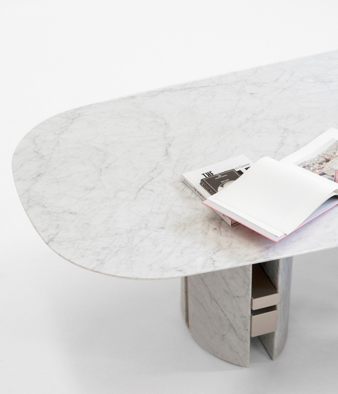 ERCOLE by Capital Collection - Tavolo da soggiorno ovale in marmo - 6