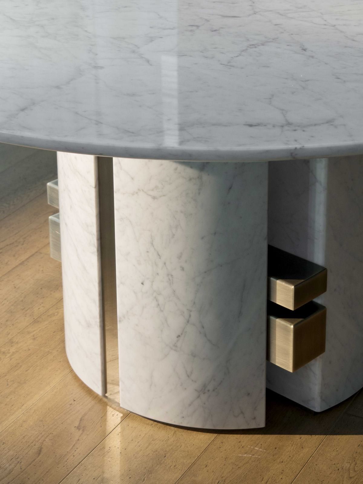 ERCOLE by Capital Collection - Tavolo da pranzo rotondo in marmo - 14
