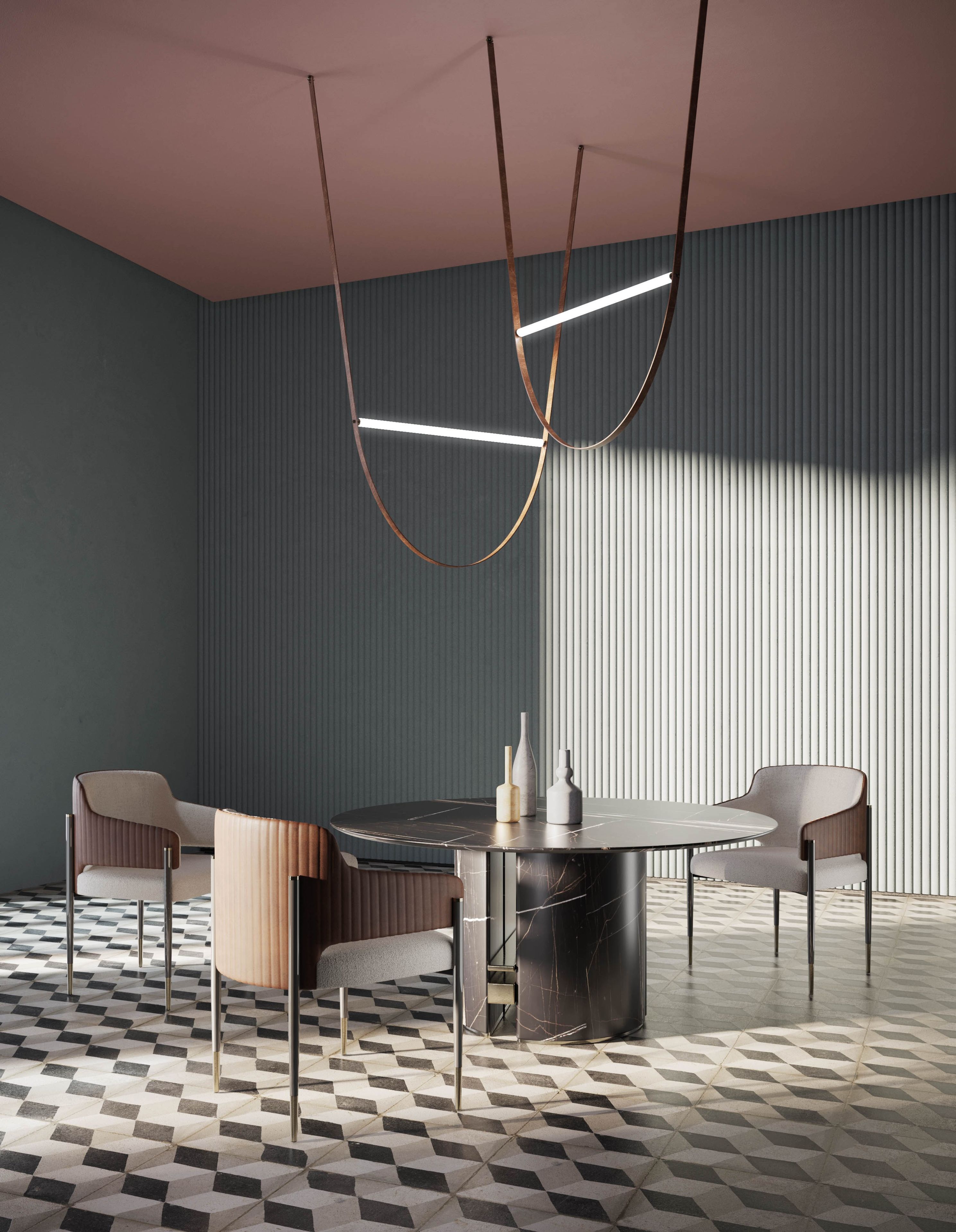 ERCOLE by Capital Collection - Tavolo da pranzo rotondo in marmo - 15