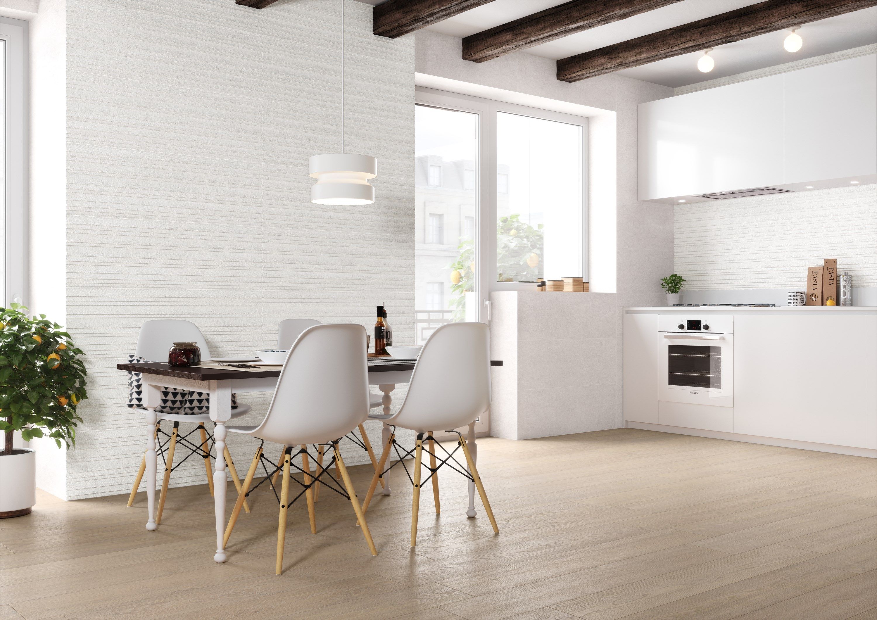 Indoor/outdoor wall/floor tiles with wood effect ESSENCE By PERONDA