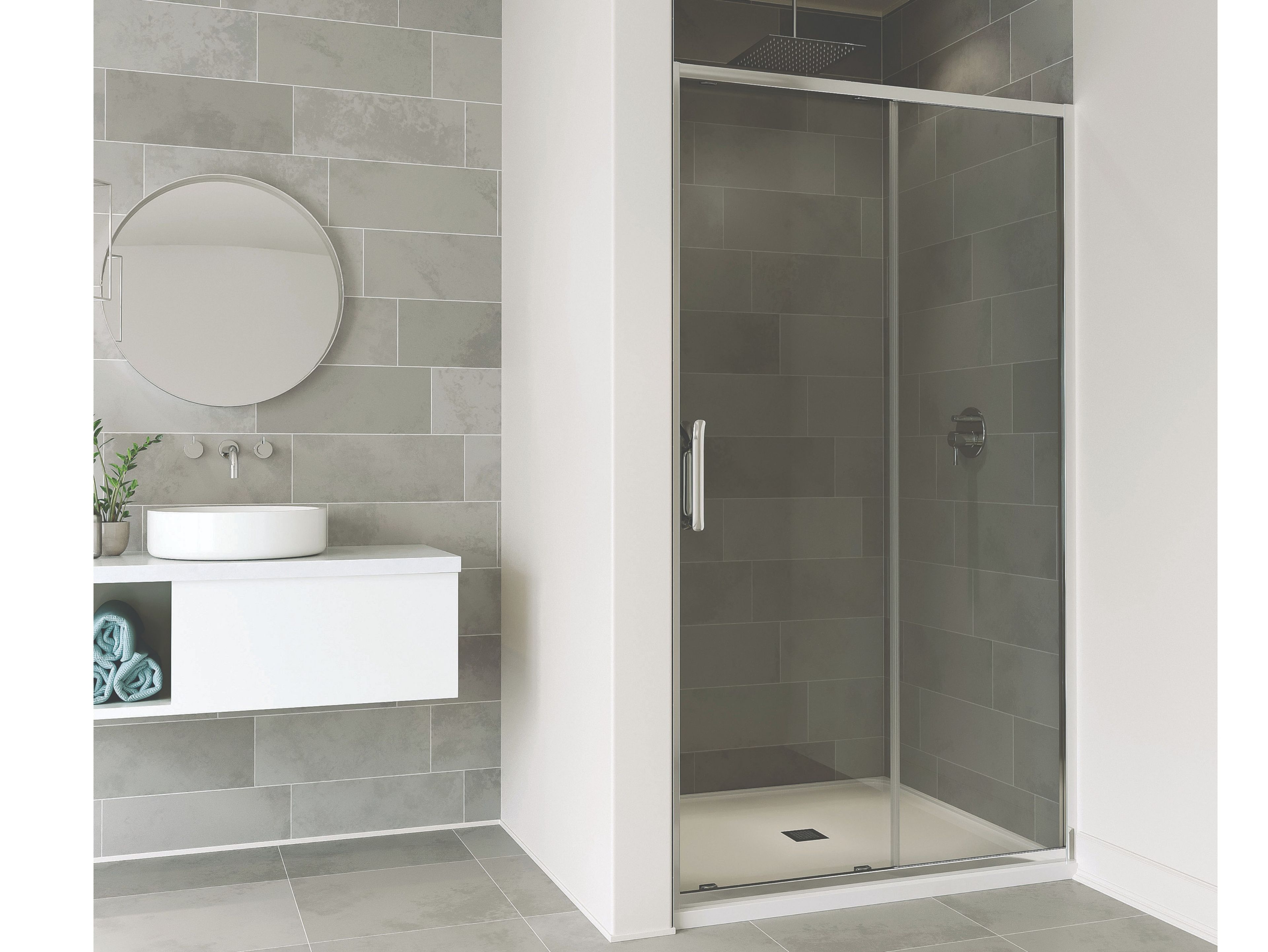 ETO SLIDING DOOR Glass sliding door for shower box By Flair Showers