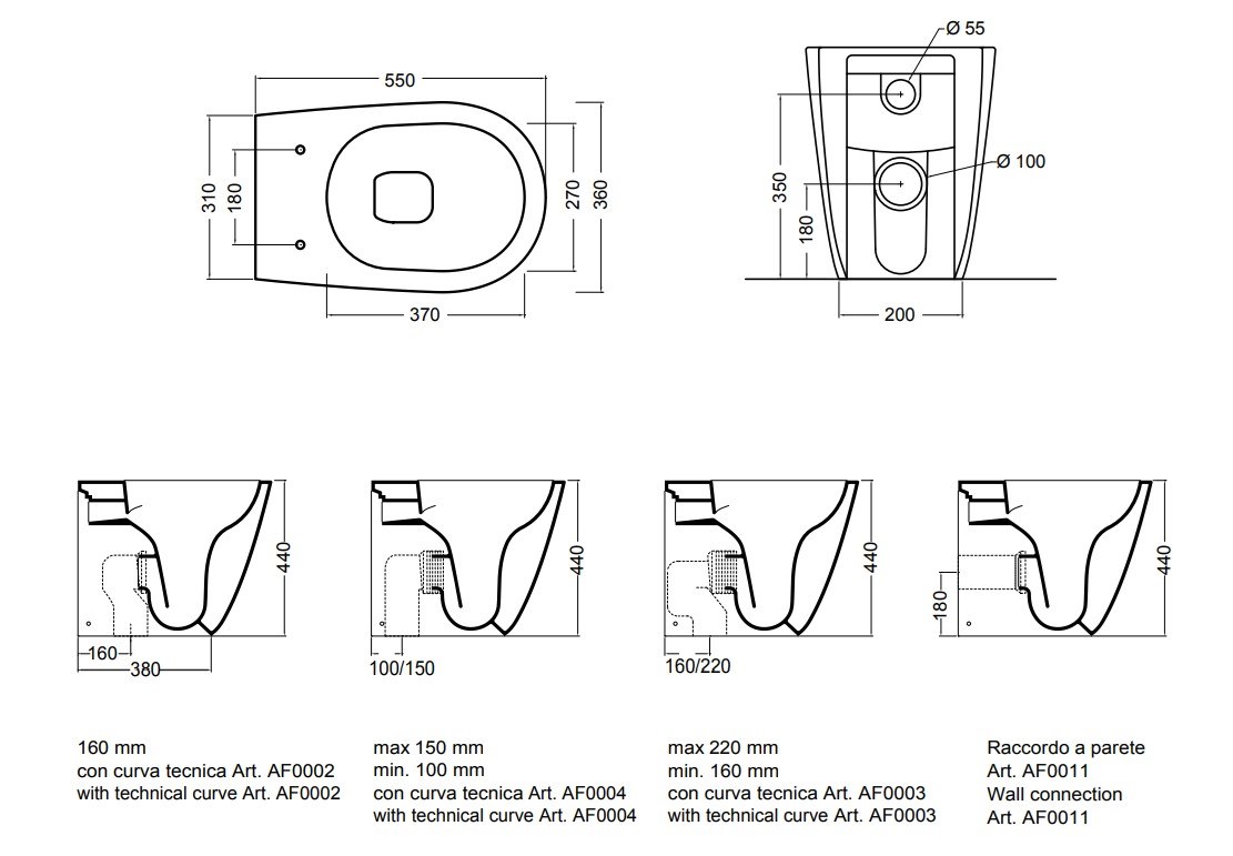 EVA Floor mounted ceramic toilet By Axa | design Alessandro Paolelli