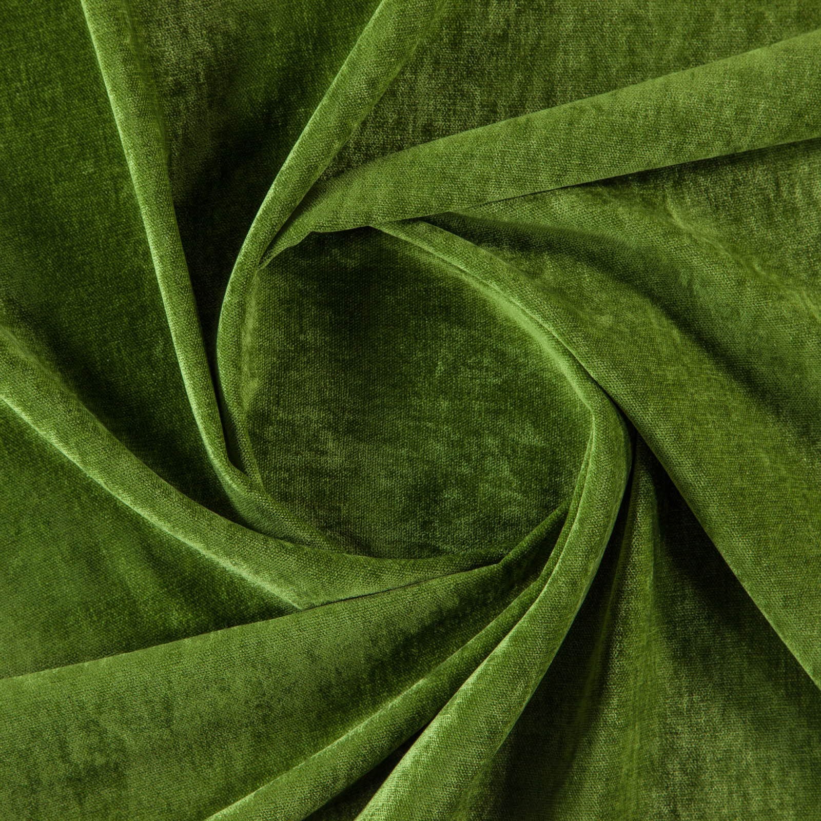 Tessuto In Ciniglia Morbida E Soffice, Colore Verde Militare - Foto 5