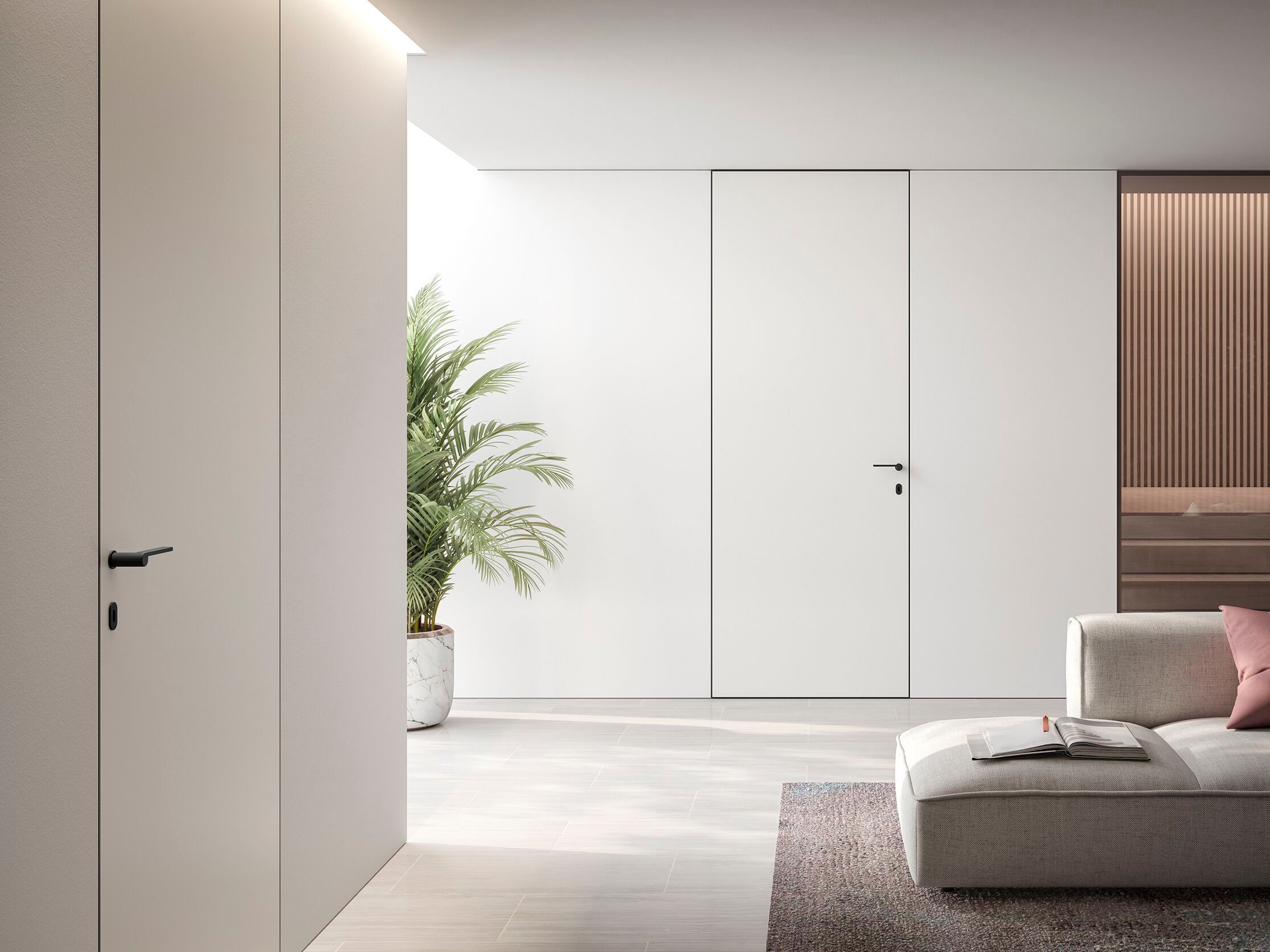 LEV by Ento - Maniglia in ottone su rosetta - 6