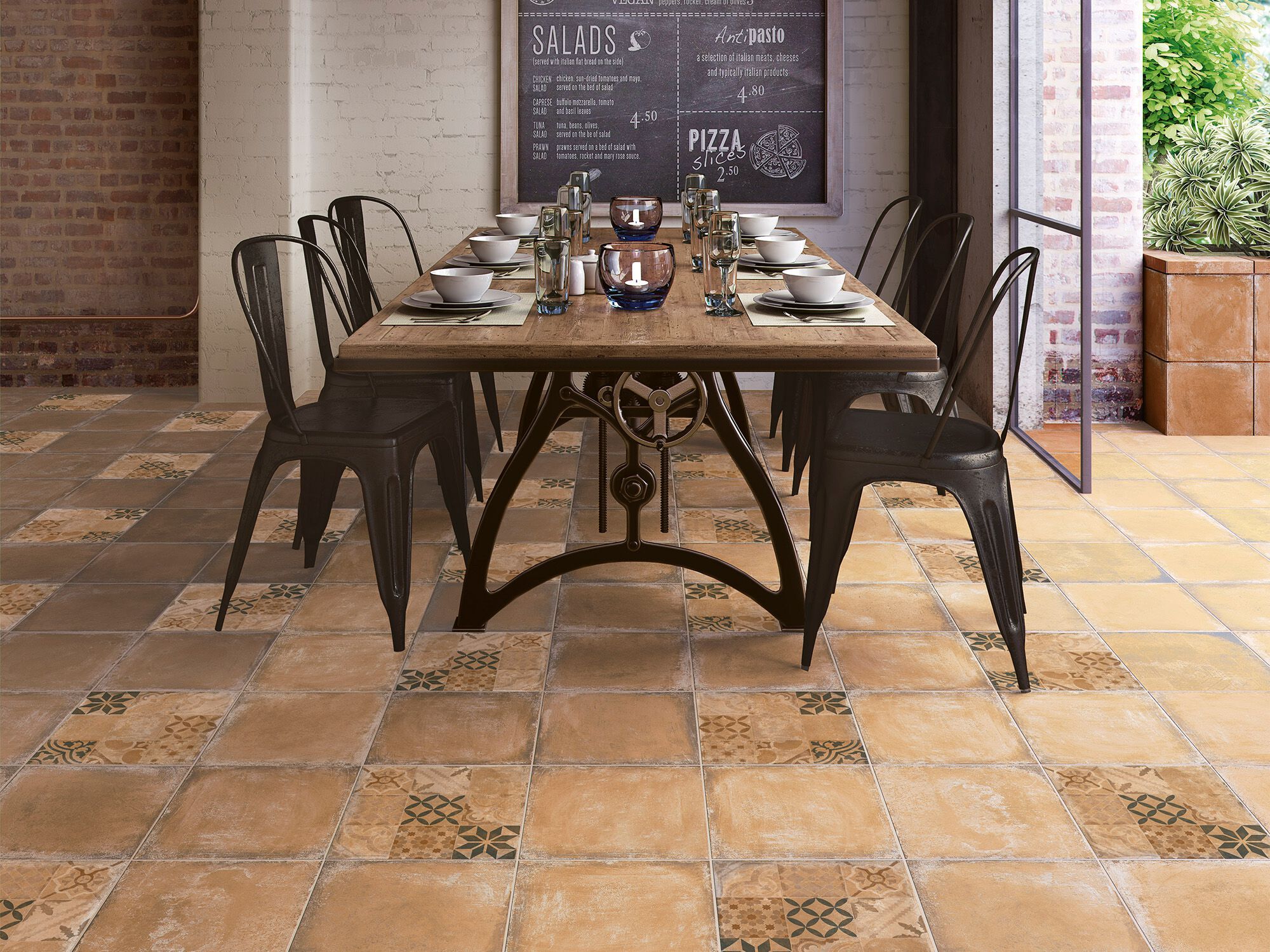 ALHAMAR PAJA by Exagres - Pavimento in gres porcellanato effetto cotto - 5