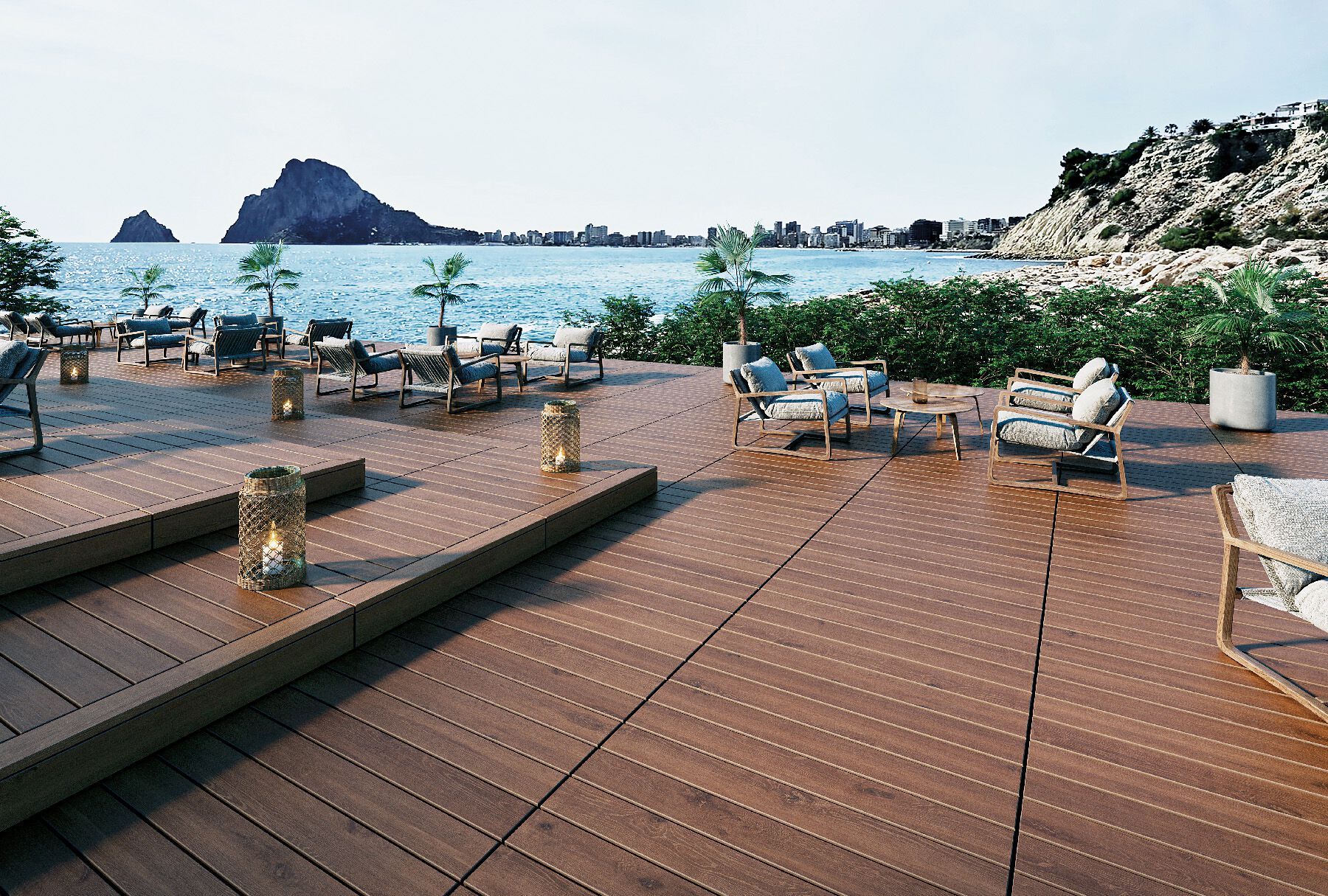 EXADECK CAOBA by Exagres - Decking in gres porcellanato - 2