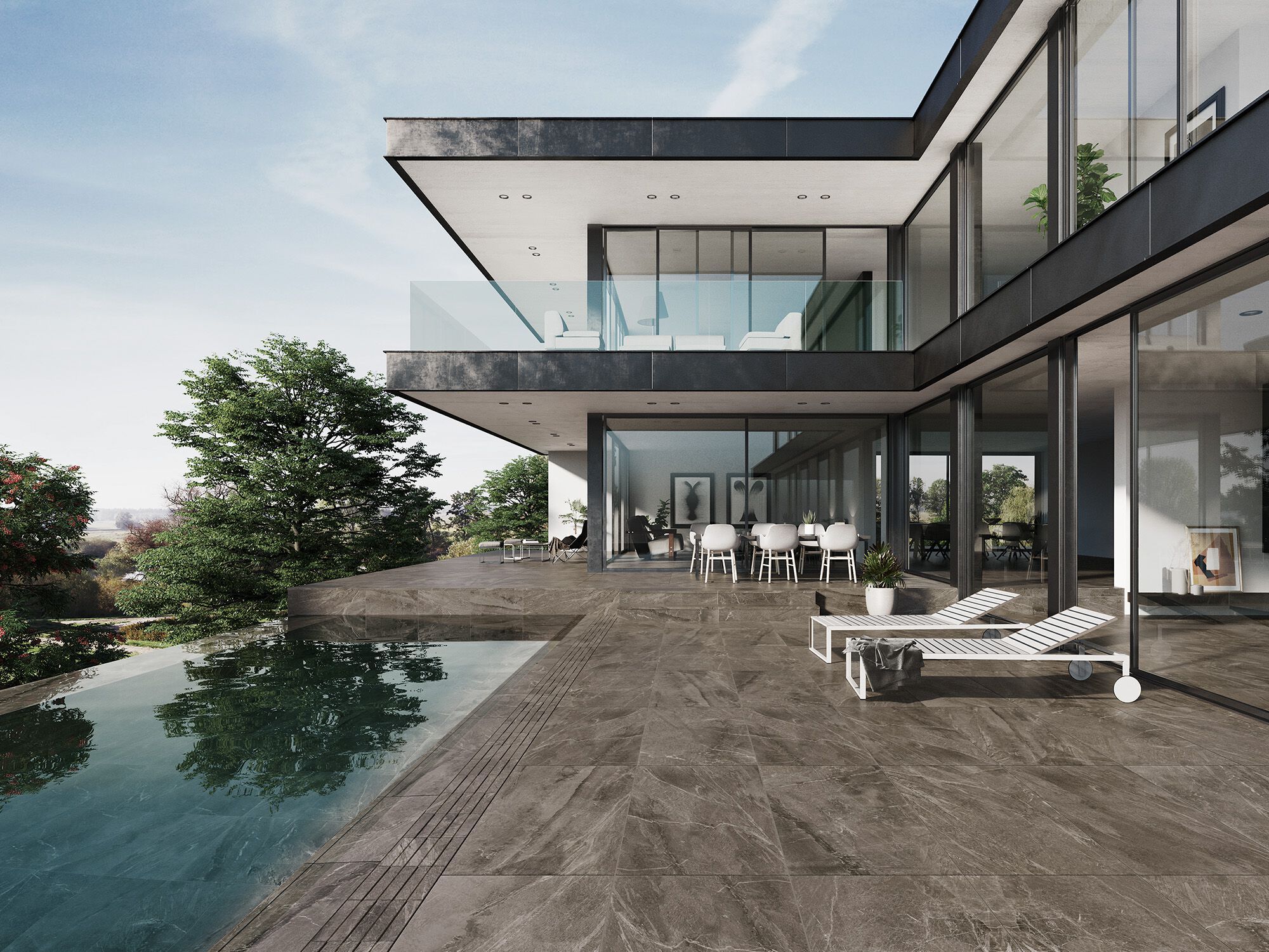 IMPERIAL MOCA by Exagres - Pavimento per esterni in gres porcellanato effetto marmo - 2