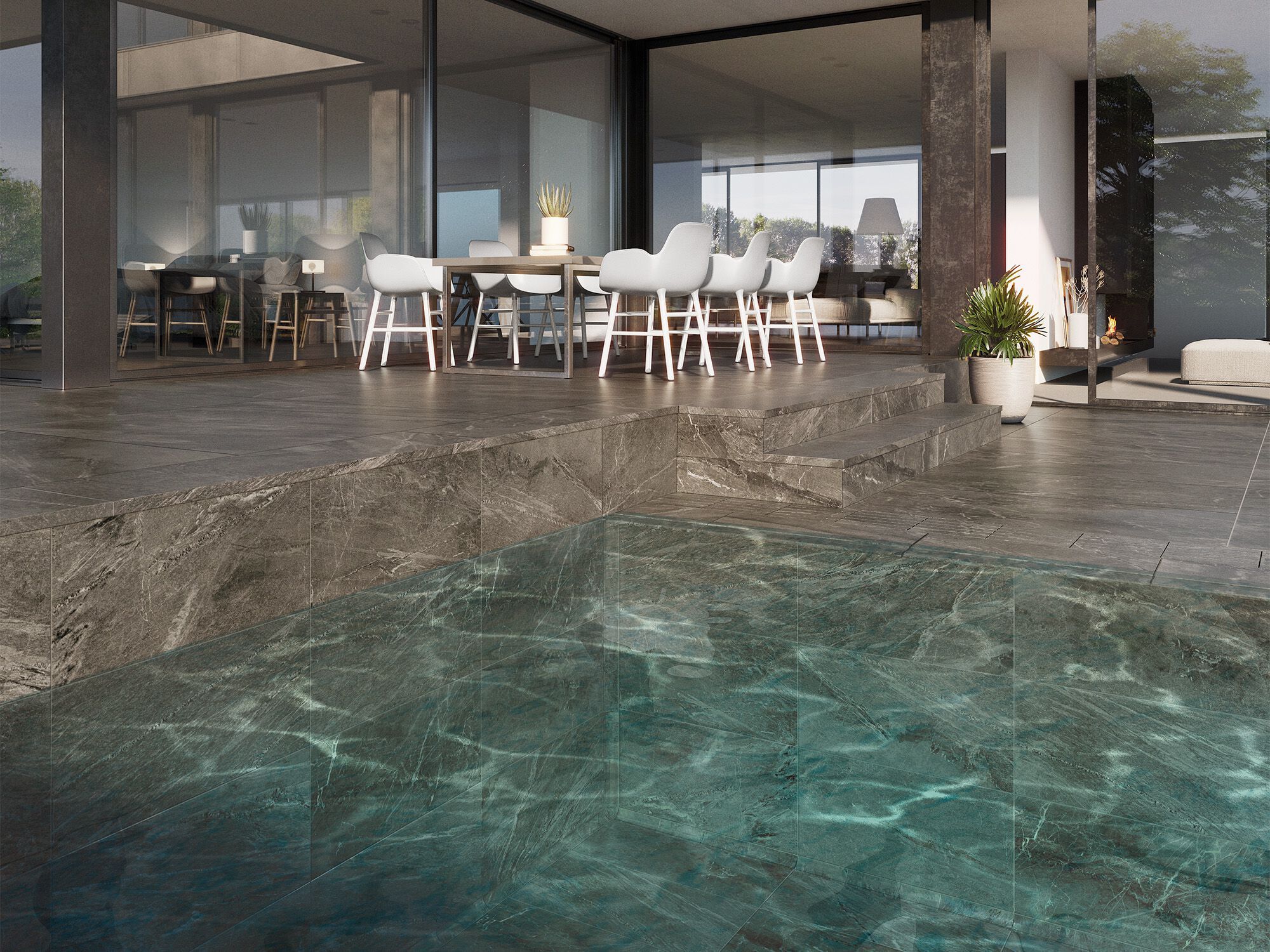 IMPERIAL MOCA by Exagres - Pavimento per esterni in gres porcellanato effetto marmo - 3