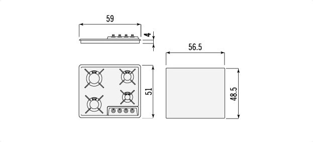 4 Fuochi: Piano Cottura A Gas - DD 642 /HA(ICE) | IT - Foto 4